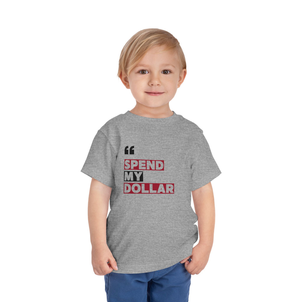 Alabama Toddler Spend My Dollar Short Sleeve Tee (2T-5T) |  Tuscaloosa T-Shirt  | Cute Gift for Kids