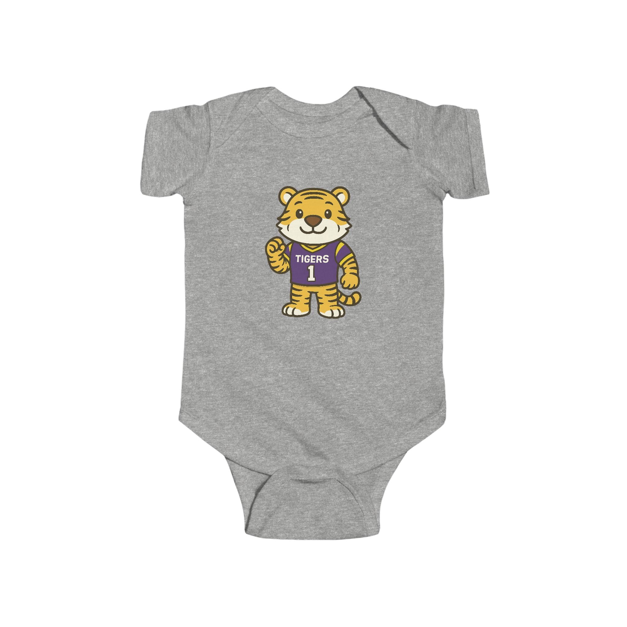 Tigers Baby Bodysuit  (NB-24M) | Louisiana Football Infant Jersey Onesie | Geaux Football Baby Shower Gift | Toddler Apparel