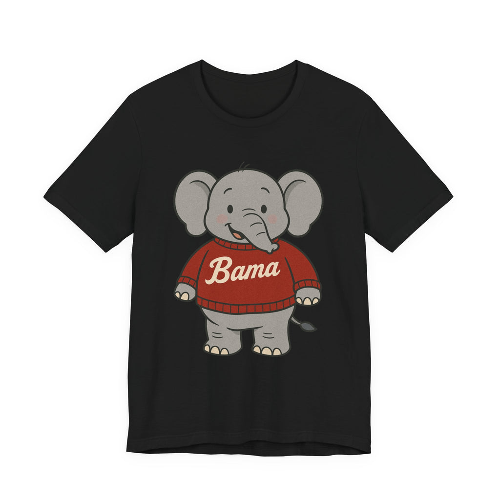 Alabama Football Elephant T-Shirt | Cute Bama Shirt | College Football Lover Gift | Casual Everyday Wear | Graphic Tee for Kids & Adults