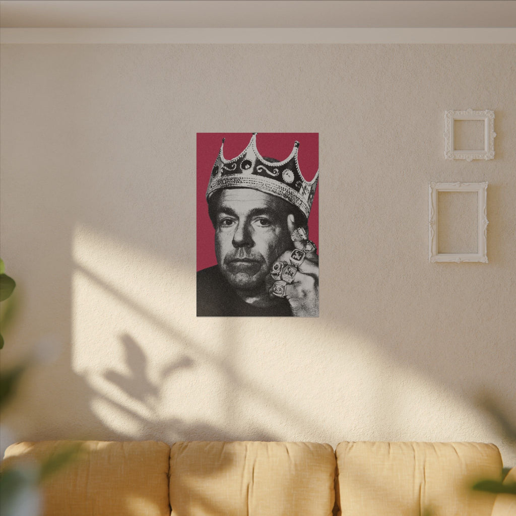 King Saban Royalty Canvas Wall Art (12x16 & 24x36) | Unique King Decor | Dorm Wall Decor for Alabama Fan