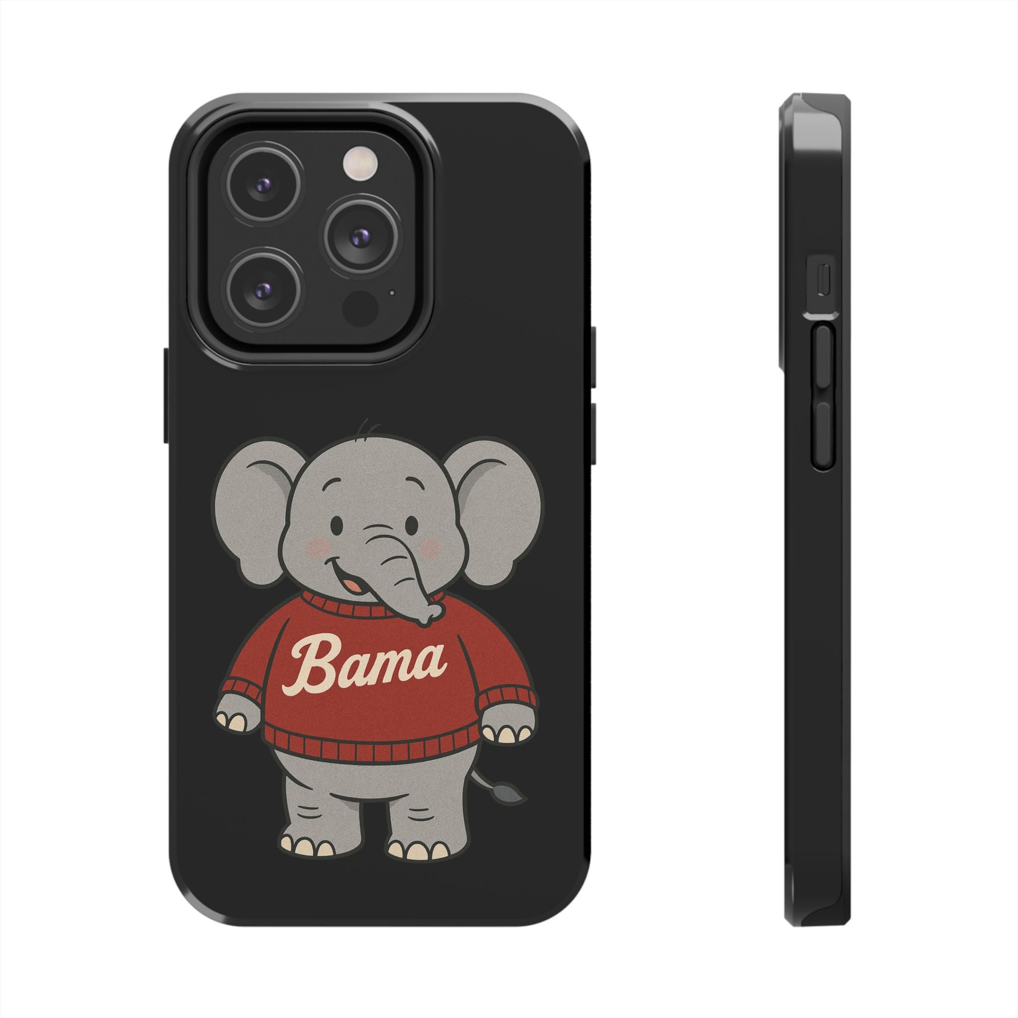 Alabama Elephant Tough Phone Case | Perfect for Alabama Fans | Gift for College Students | College Merchandise | Bama Unique Phone Cover