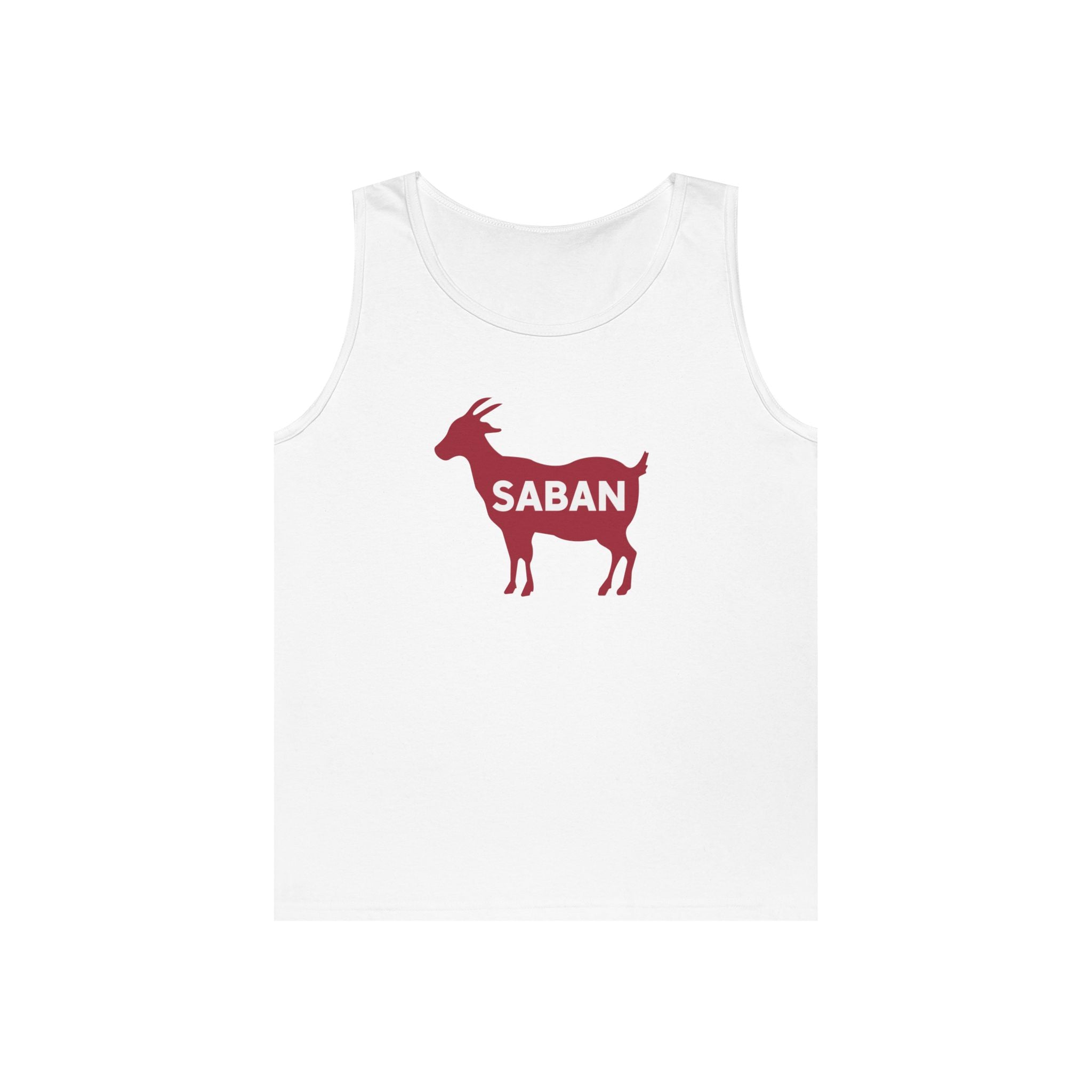 Saban Goat Unisex Cotton Tank Top | Casual Alabama Football Wear | Gifts for Bama Lovers