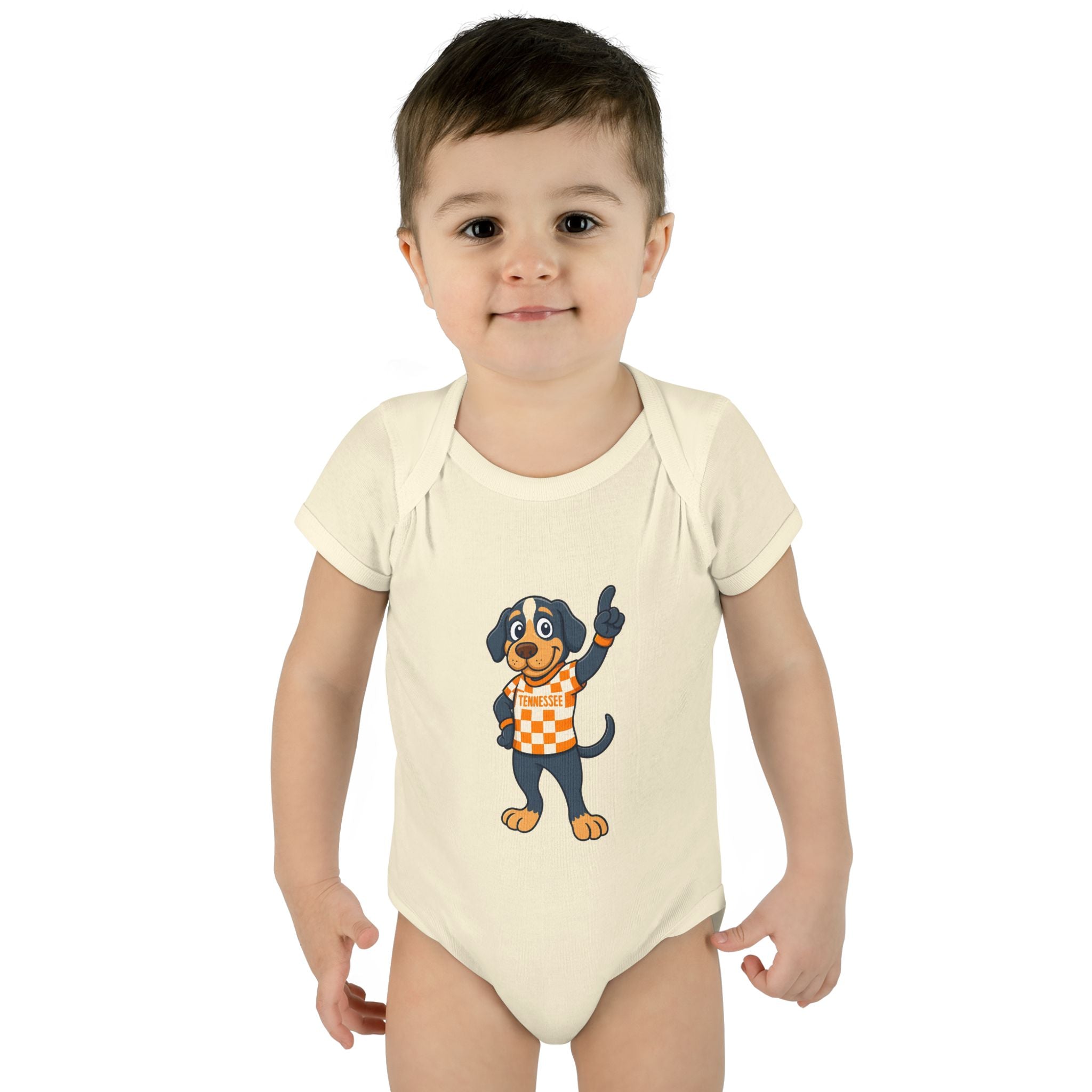 Tennesse Dog Infant Bodysuit (NB-24M) Orange| Cute Baby Outfit | Newborn Gift | Baby Shower Gift for Tennessee Football Fans