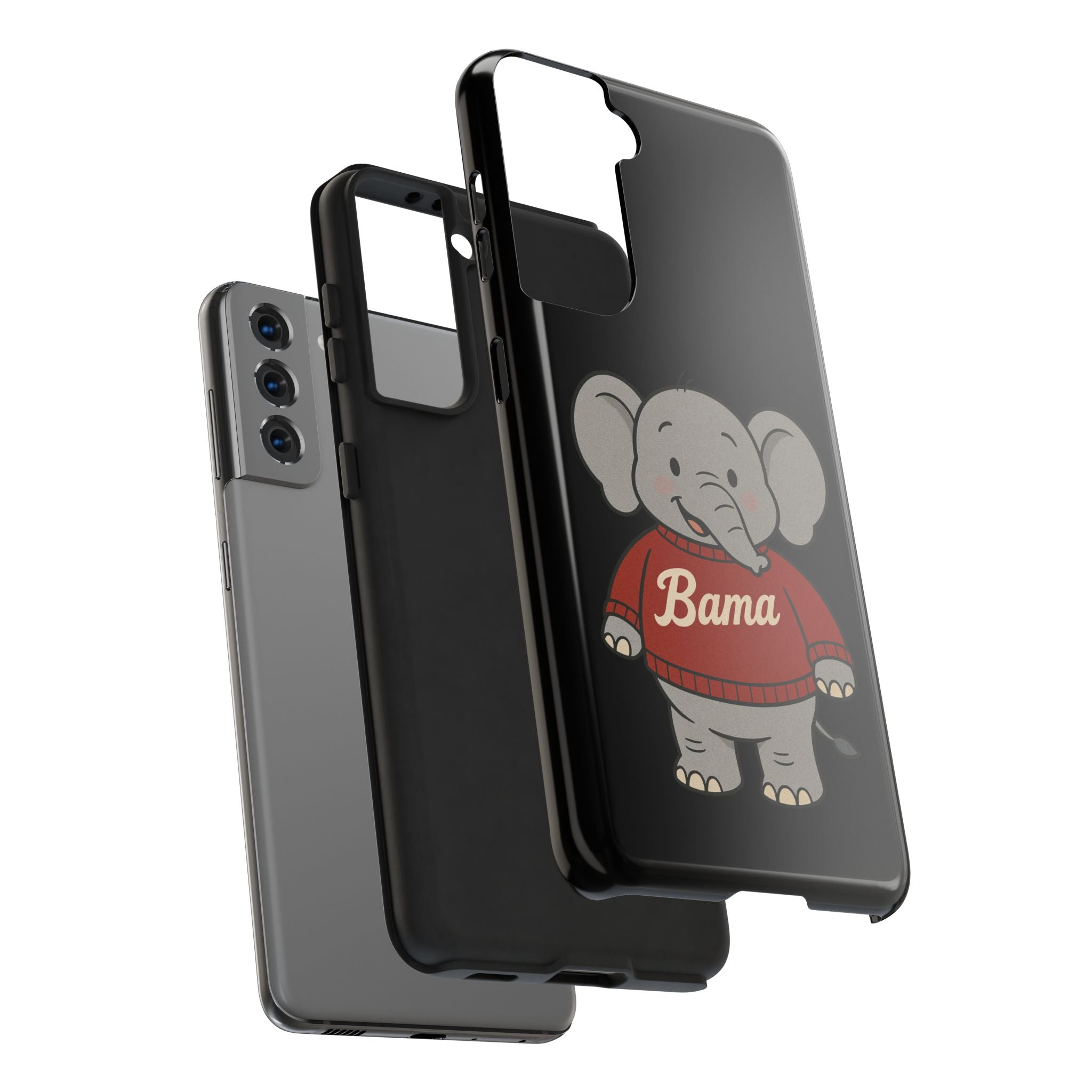 Alabama Elephant Tough Phone Case | Perfect for Alabama Fans | Gift for College Students | College Merchandise | Bama Unique Phone Cover