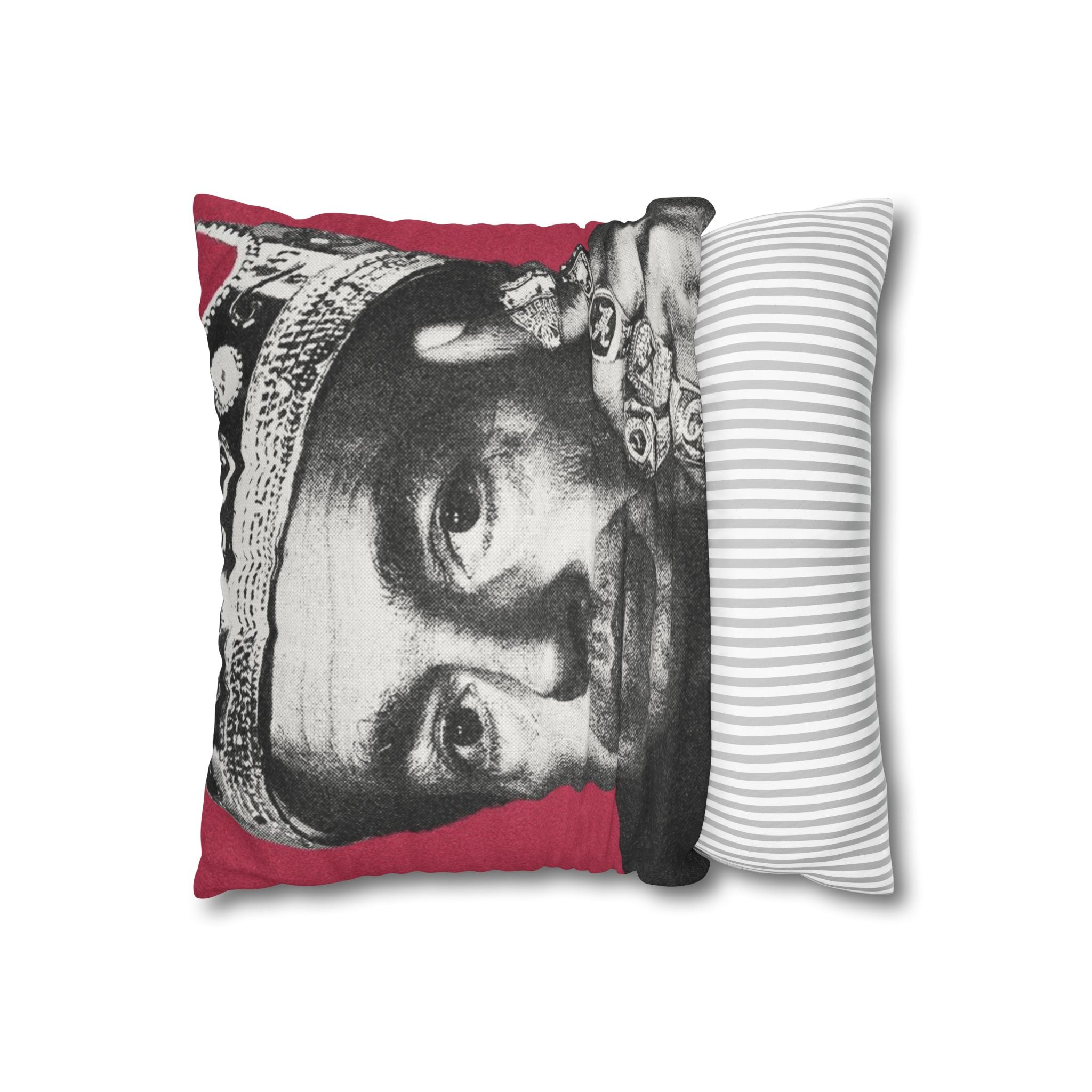 King Saban Faux Suede Pillowcase (14x14) | Unique Alabama Fan Home Decor | Throw Pillow for Living Room