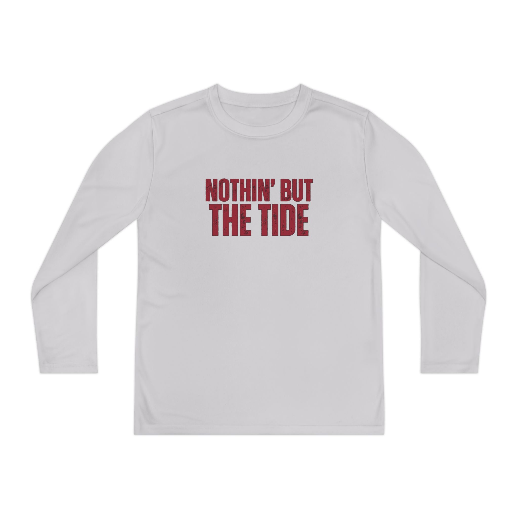 Nothin But the Tide Youth Long Sleeve Tee (S-XL) | Shirt for Active Kids | Sportswear | Gift for Young Athletes