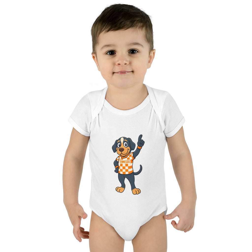 Tennessee Dog Infant Bodysuit (NB-24M) | Cute Baby Outfit | Newborn Gift | Baby Shower Gift for Tennessee Football Fan