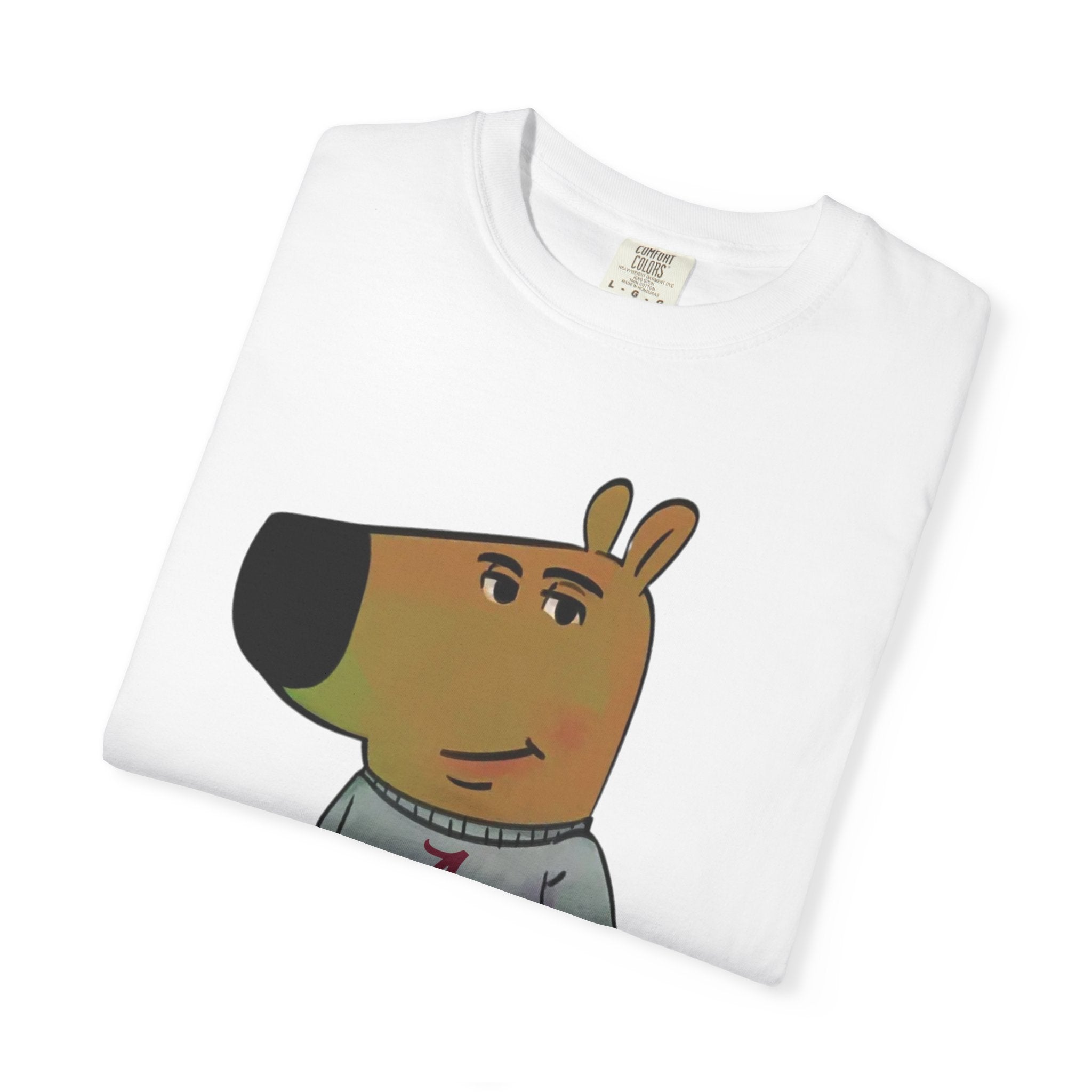 Alabama Chill Guy Shirt | College Football Character Tee | Unisex Cotton T-Shirt | Cartoon Graphic Shirt | Gift for Dog Lovers