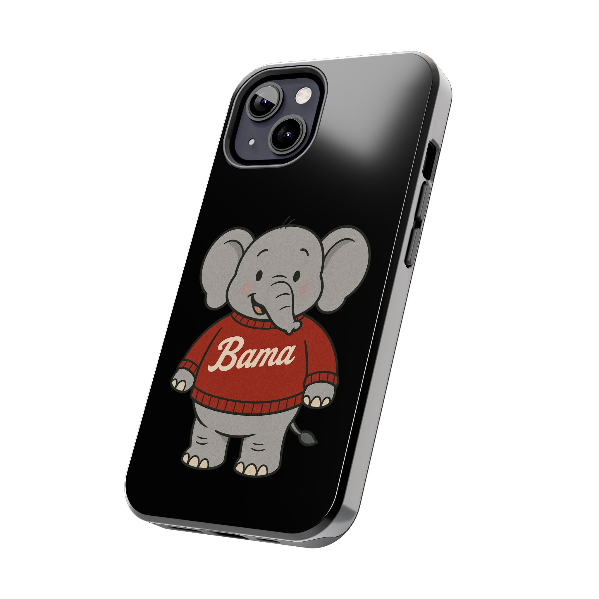 Alabama Elephant Tough Phone Case | Perfect for Alabama Fans | Gift for College Students | College Merchandise | Bama Unique Phone Cover