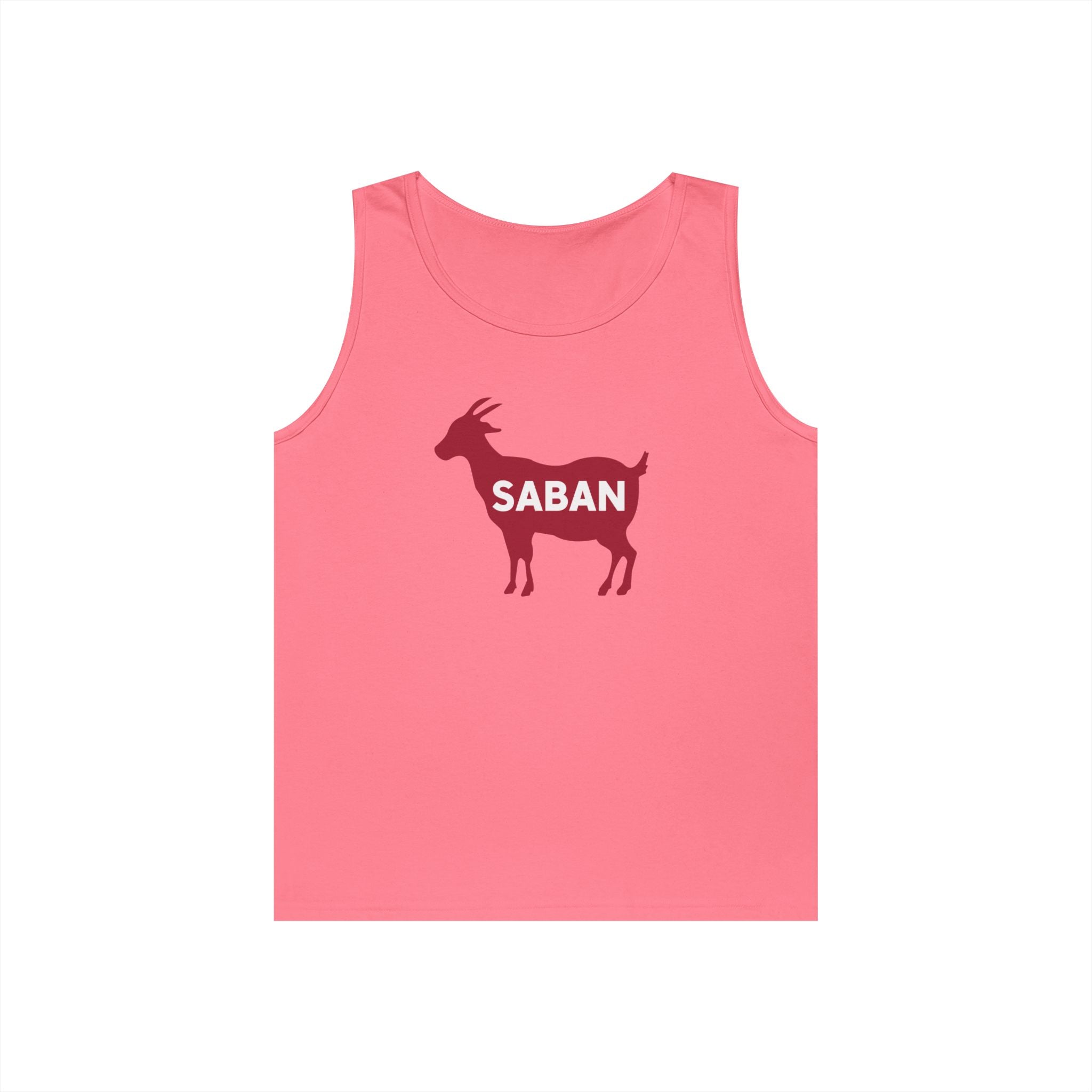 Saban Goat Unisex Cotton Tank Top | Casual Alabama Football Wear | Gifts for Bama Lovers