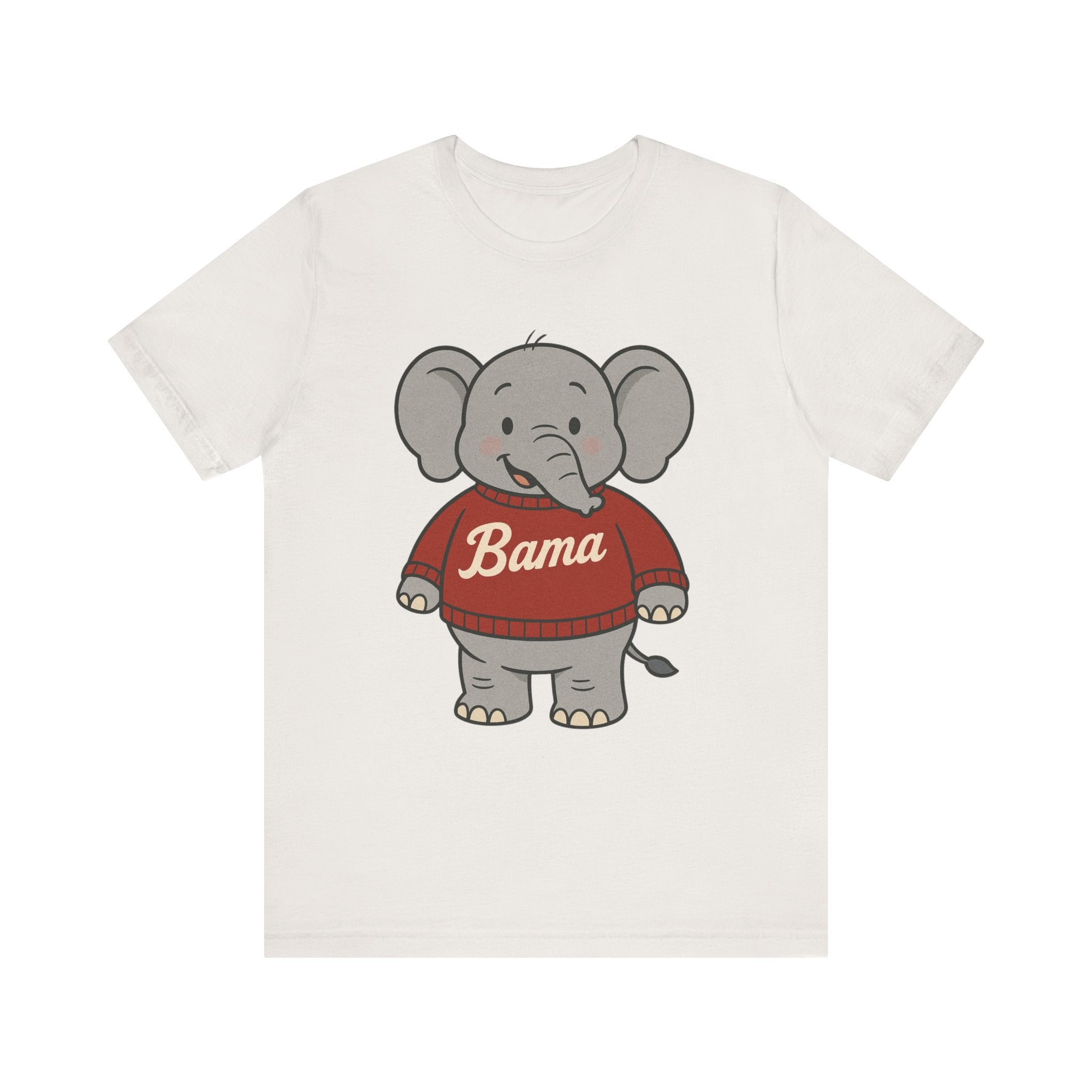 Alabama Football Elephant T-Shirt | Cute Bama Shirt | College Football Lover Gift | Casual Everyday Wear | Graphic Tee for Kids & Adults