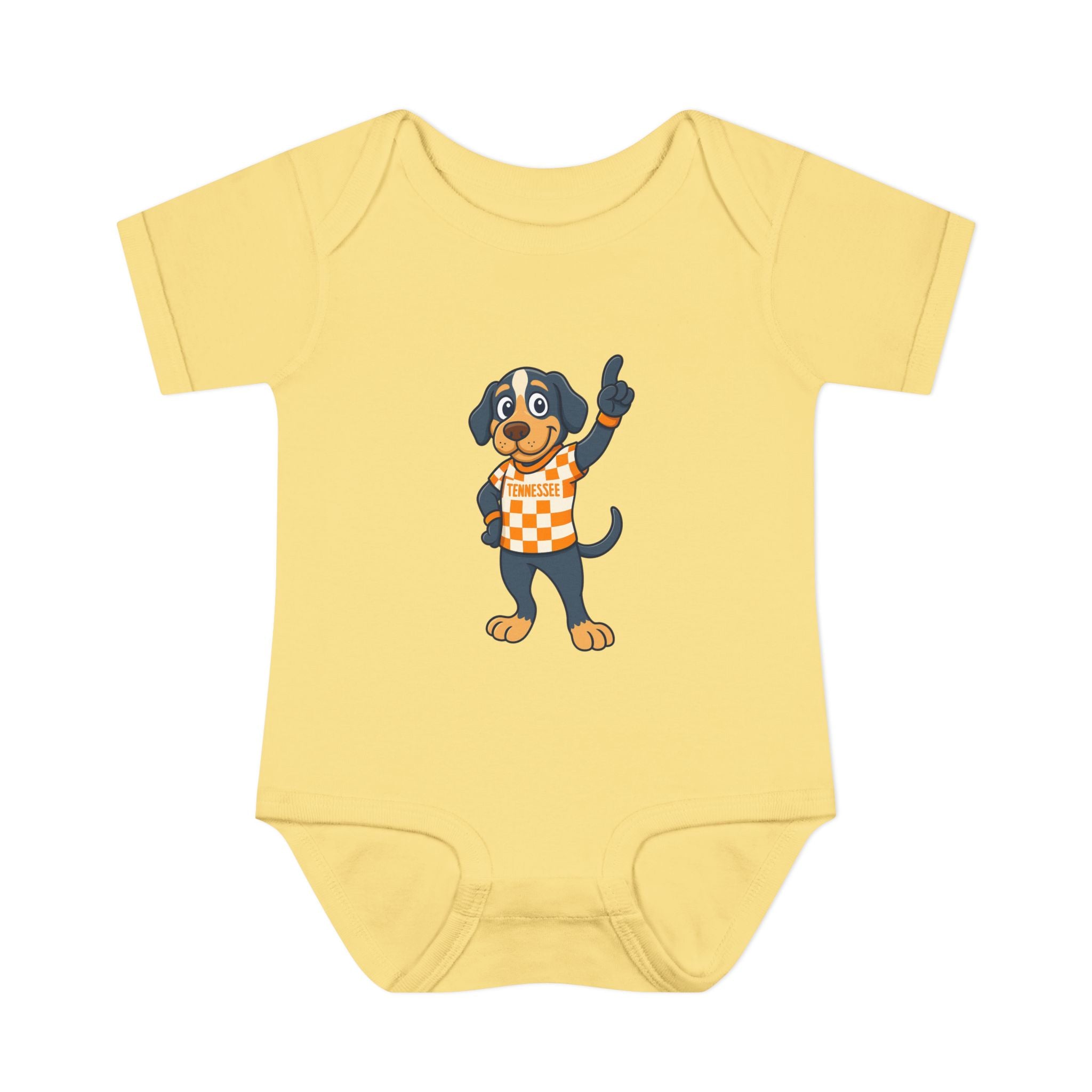 Tennesse Dog Infant Bodysuit (NB-24M) Orange| Cute Baby Outfit | Newborn Gift | Baby Shower Gift for Tennessee Football Fans