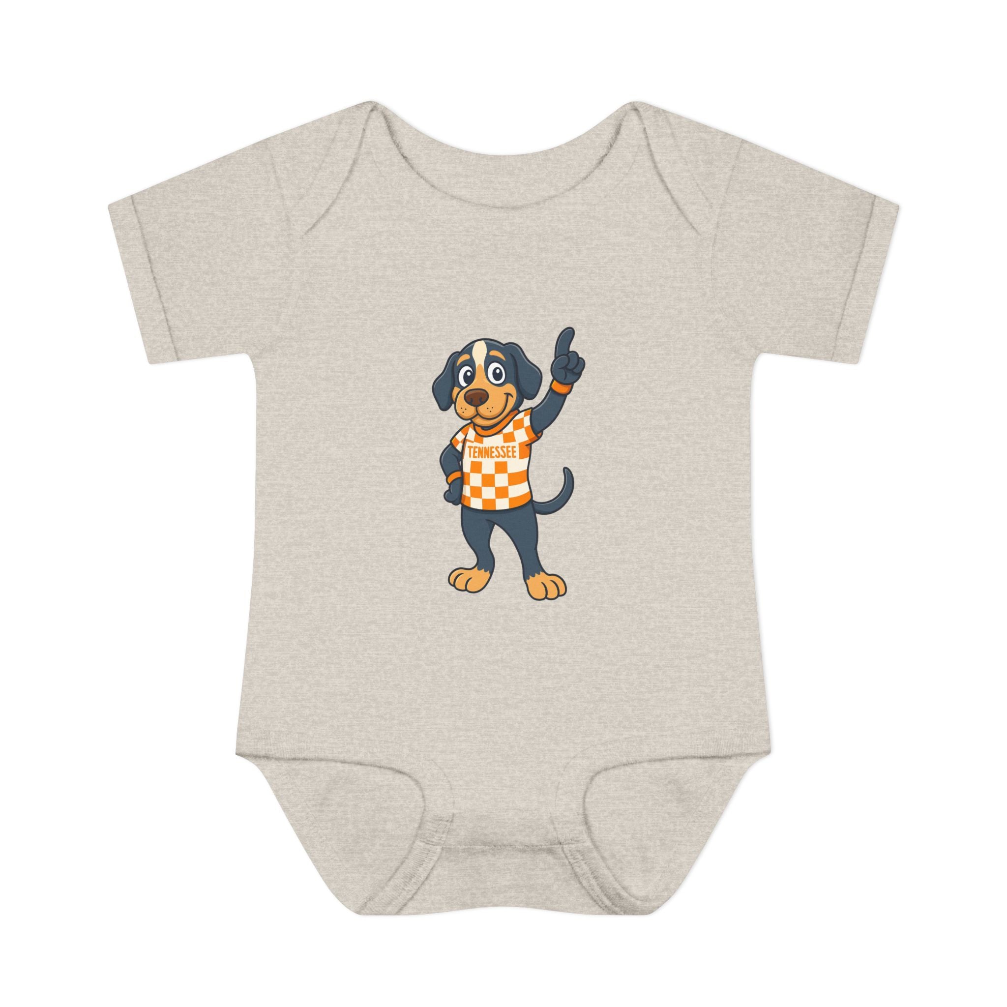 Tennesse Dog Infant Bodysuit (NB-24M) Orange| Cute Baby Outfit | Newborn Gift | Baby Shower Gift for Tennessee Football Fans
