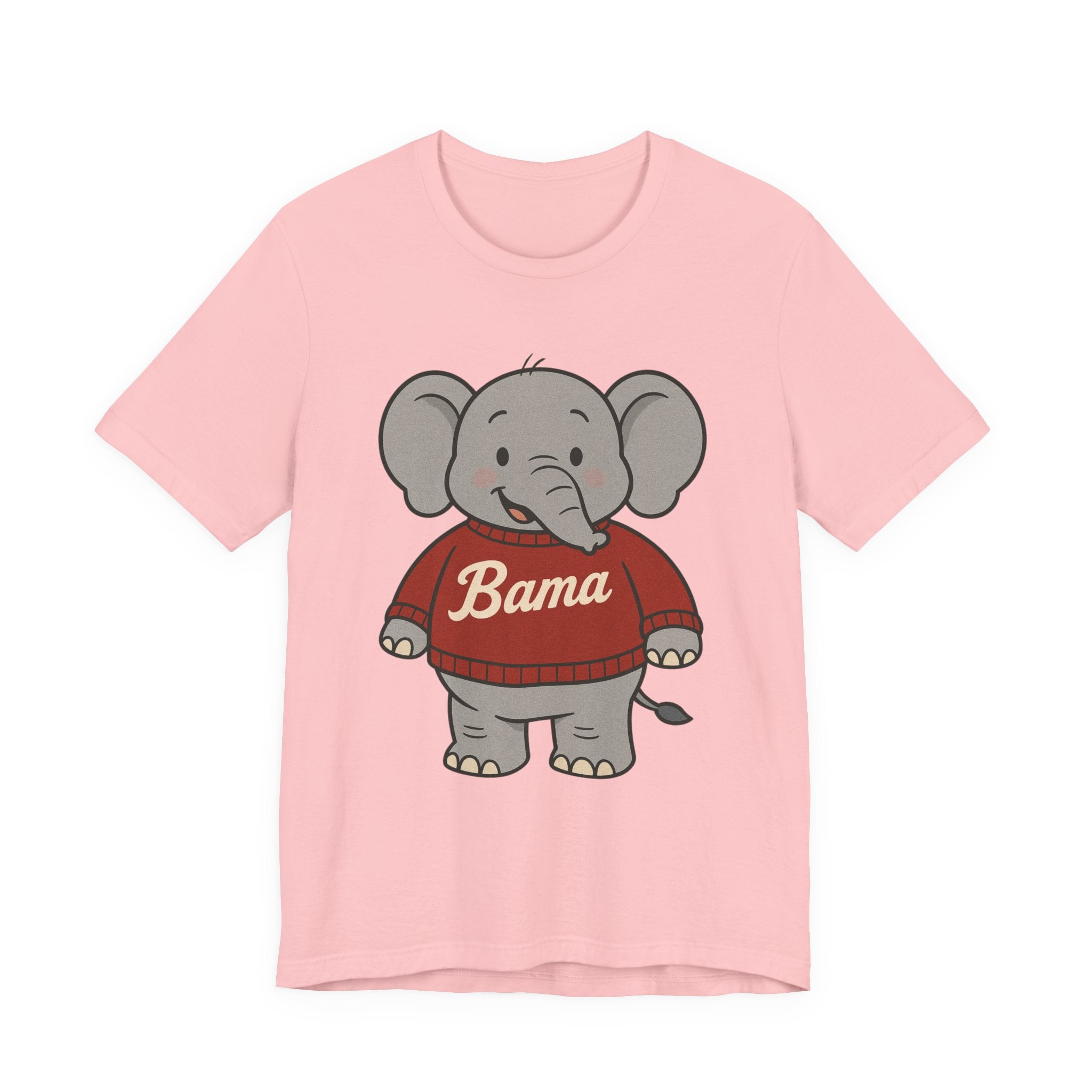 Alabama Football Elephant T-Shirt | Cute Bama Shirt | College Football Lover Gift | Casual Everyday Wear | Graphic Tee for Kids & Adults