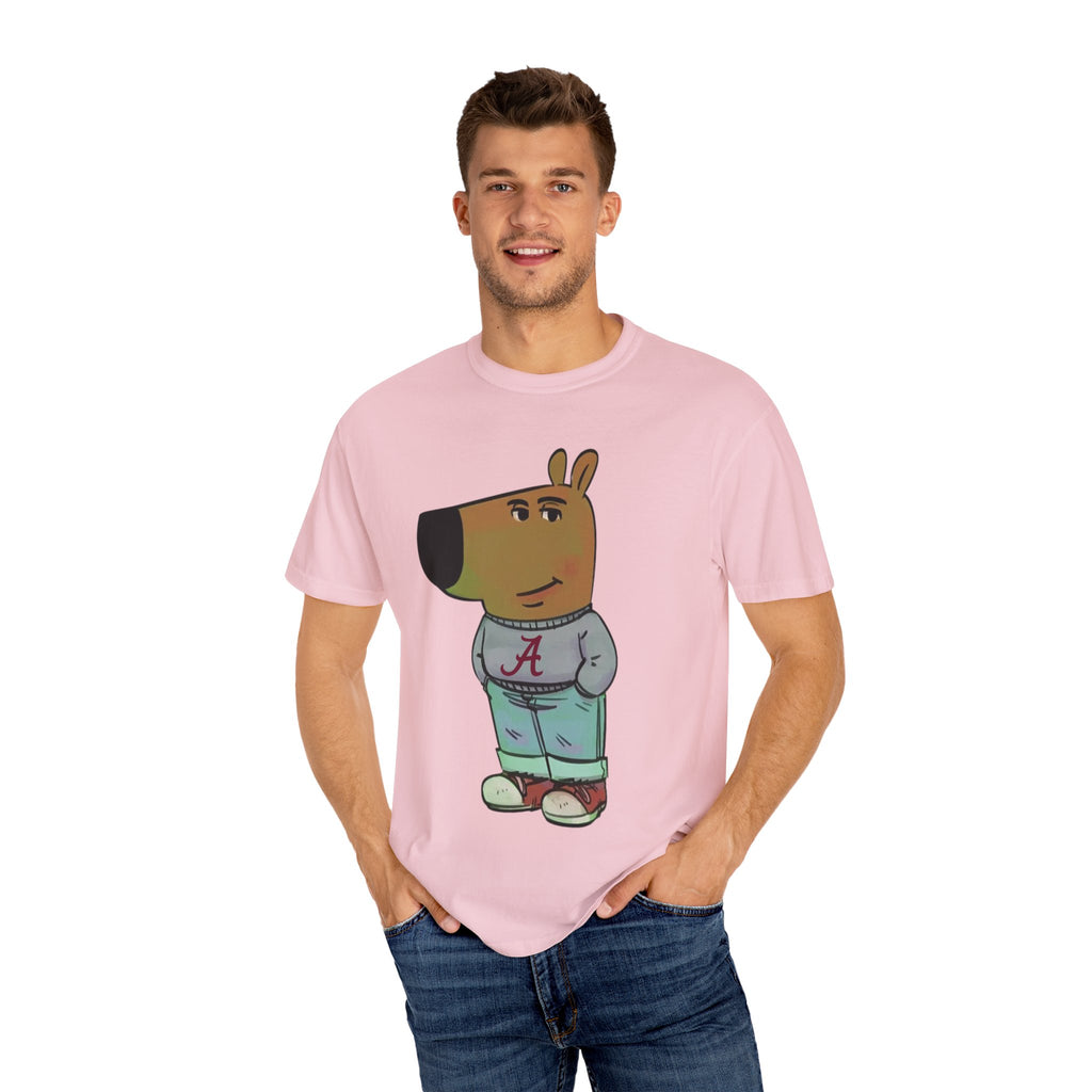 Alabama Chill Guy Shirt | College Football Character Tee | Unisex Cotton T-Shirt | Cartoon Graphic Shirt | Gift for Dog Lovers