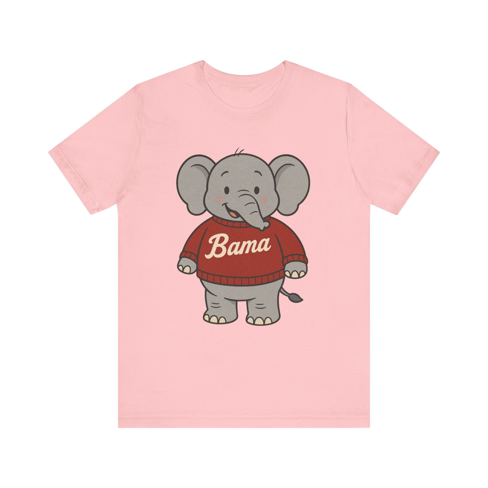 Alabama Football Elephant T-Shirt | Cute Bama Shirt | College Football Lover Gift | Casual Everyday Wear | Graphic Tee for Kids & Adults