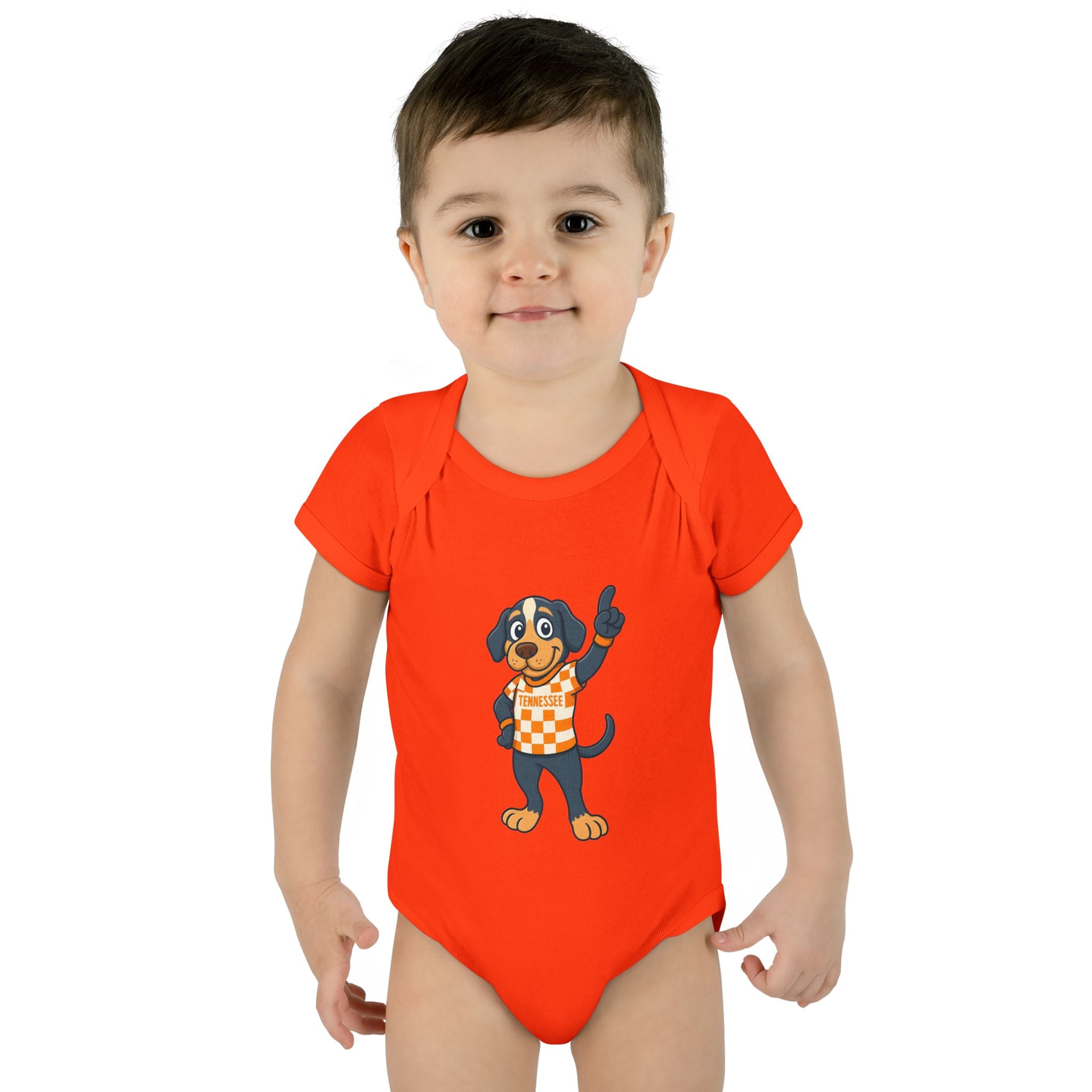 Tennesse Dog Infant Bodysuit (NB-24M) Orange| Cute Baby Outfit | Newborn Gift | Baby Shower Gift for Tennessee Football Fans