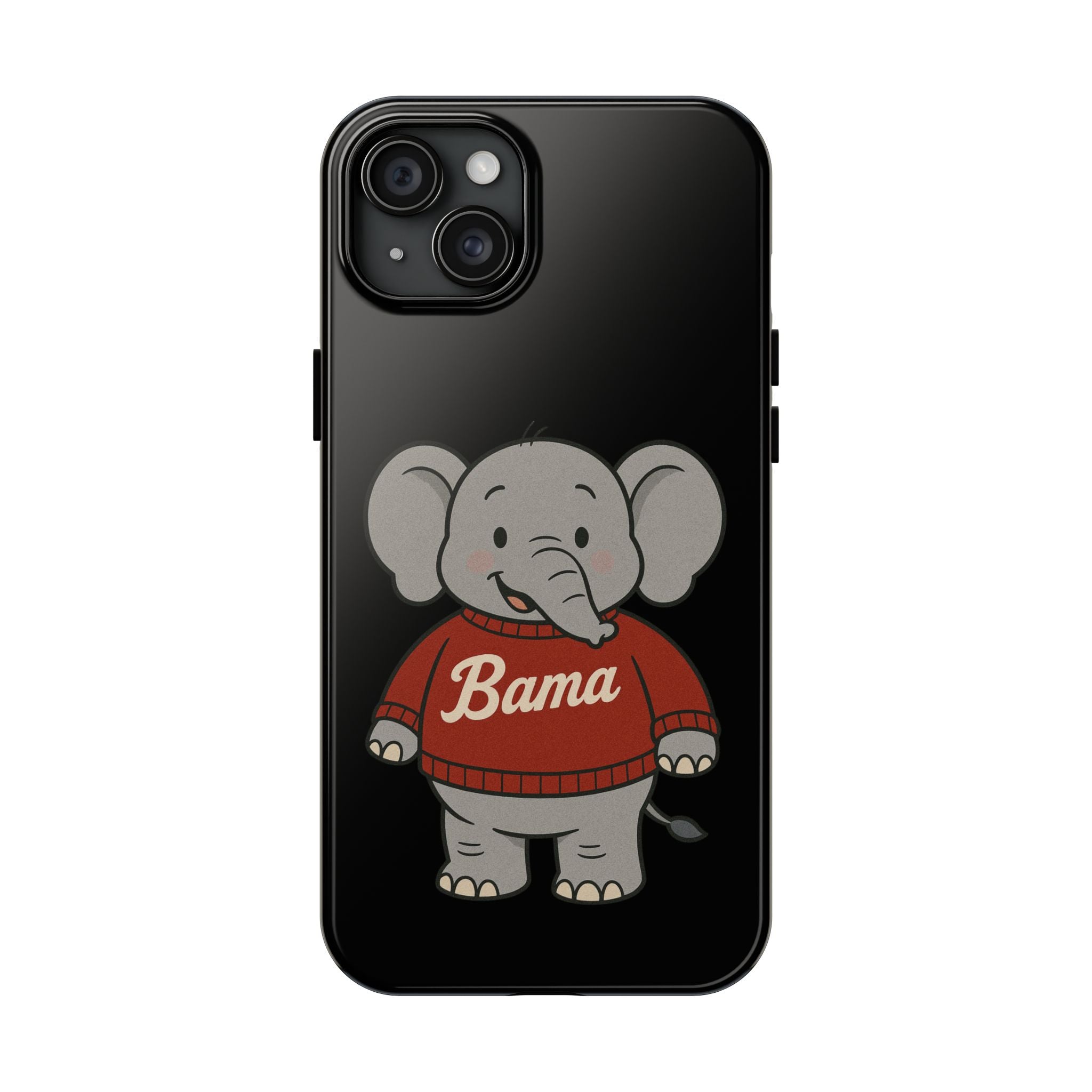 Alabama Elephant Tough Phone Case | Perfect for Alabama Fans | Gift for College Students | College Merchandise | Bama Unique Phone Cover