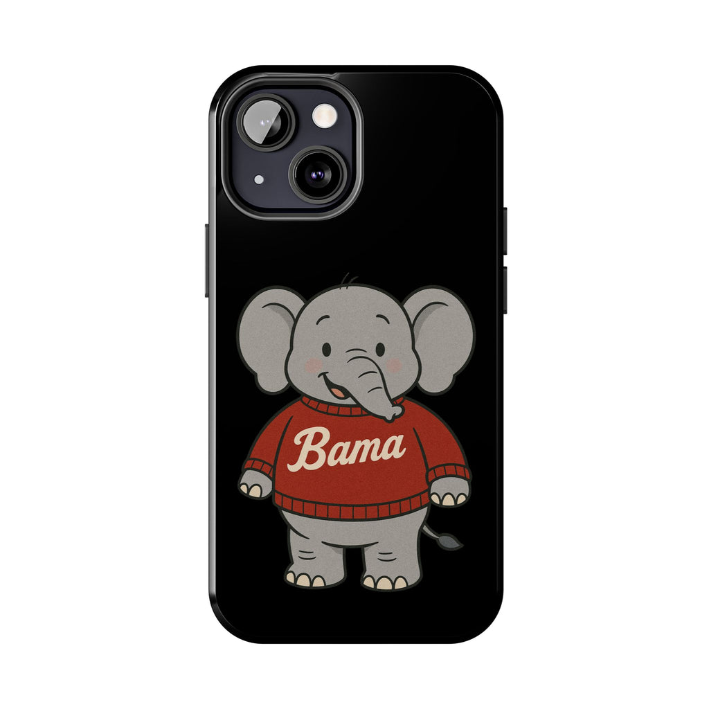 Alabama Elephant Tough Phone Case | Perfect for Alabama Fans | Gift for College Students | College Merchandise | Bama Unique Phone Cover