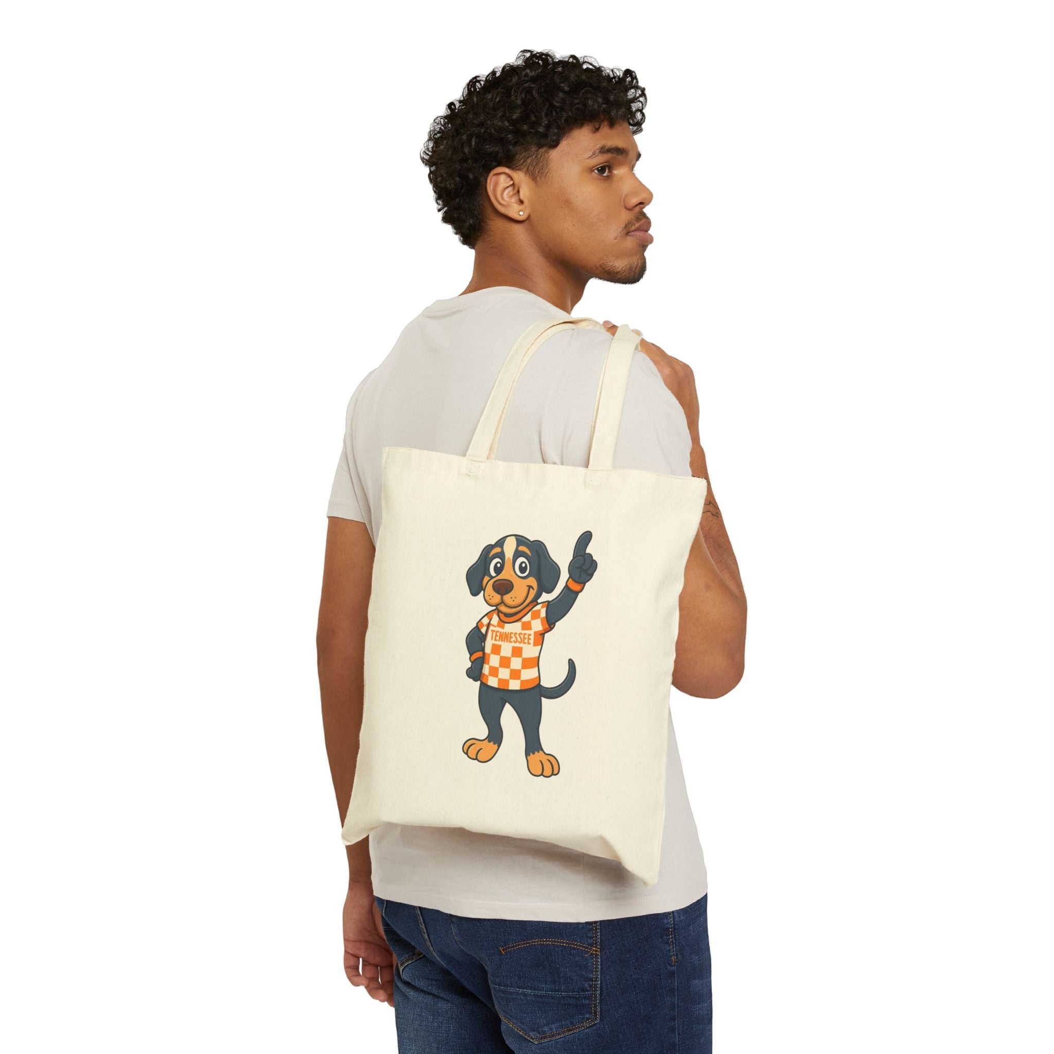 Tennessee Football Tote Bag | Cute Pet Lover Gift | Eco-Friendly Shopping Bag | Knoxville Dog-Themed Canvas Bag | Pup Lover Tote