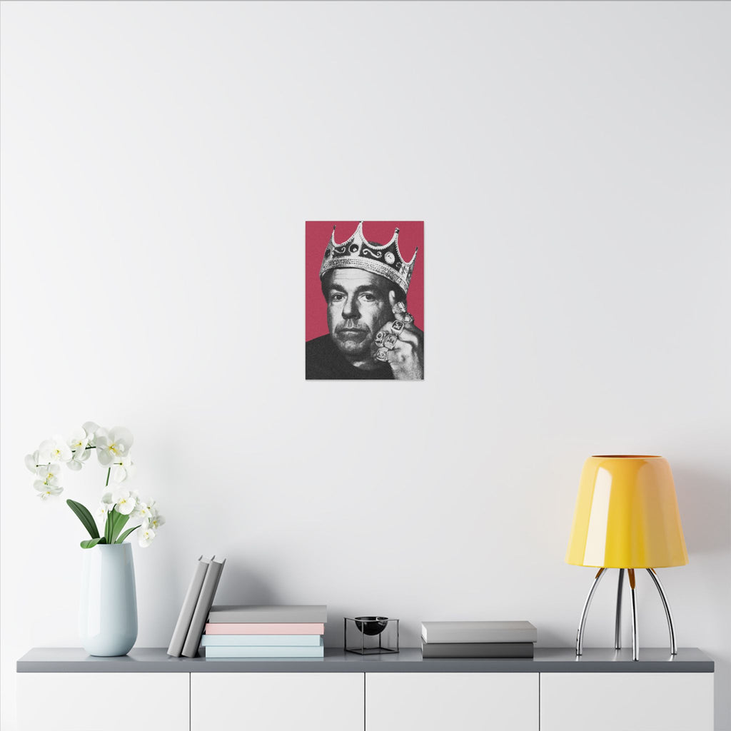 King Saban Royalty Canvas Wall Art (12x16) | Unique King Decor | Dorm Wall Decor for Alabama Fan