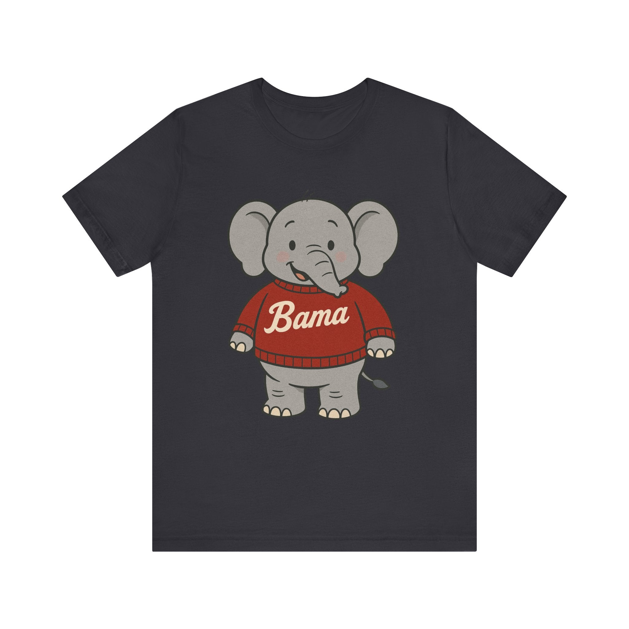 Alabama Football Elephant T-Shirt | Cute Bama Shirt | College Football Lover Gift | Casual Everyday Wear | Graphic Tee for Kids & Adults