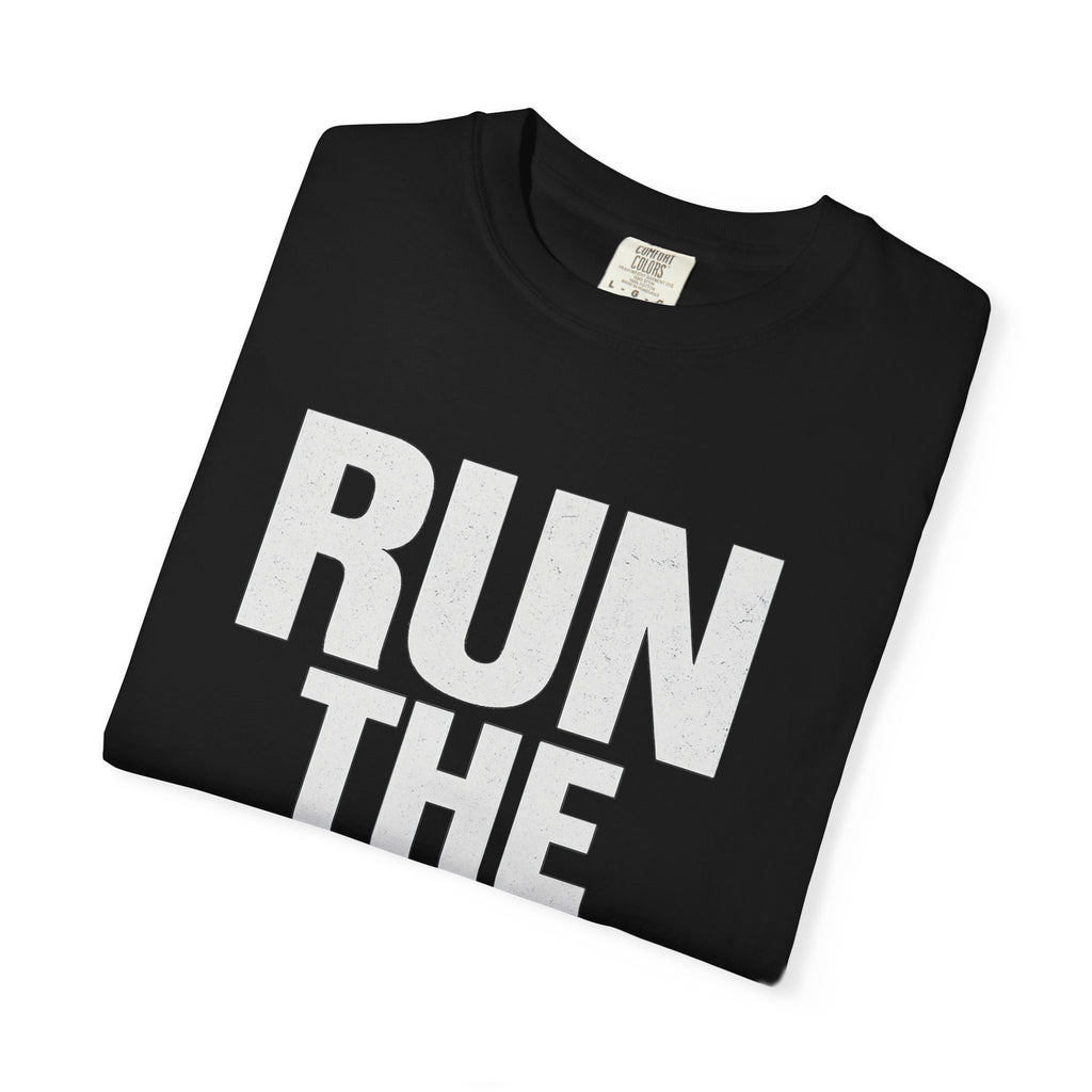 Run the Damn Ball Shirt | Funny Football Game Day T-Shirt | Offensive Line Coach Gift | Tailgate Apparel Comfort Colors