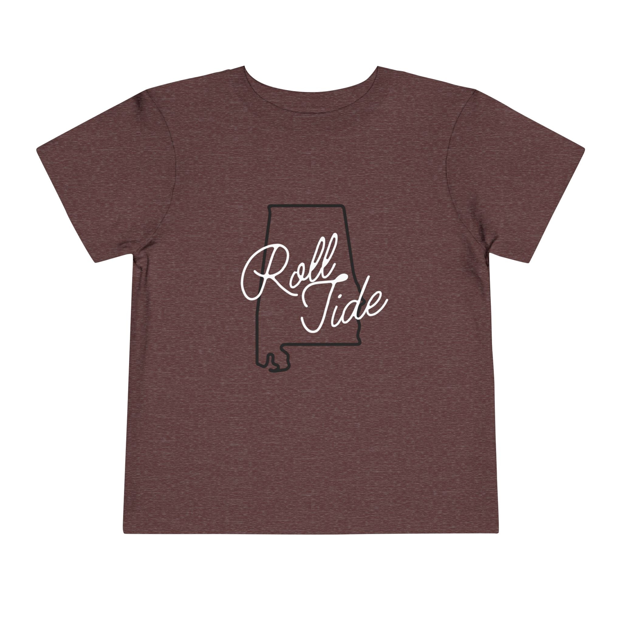 Alabama State Toddler Tee (2T-5T) | Cute Short Sleeve Bama Shirt |  Tide Shirt | Alabama Football Toddler Gift