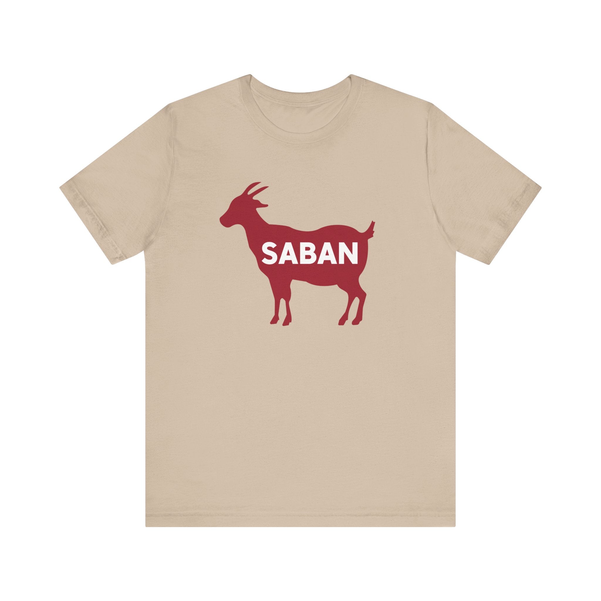 Saban Goat Unisex Jersey Tee, Casual Wear, Gift for Animal Lovers, Farm-Themed Fashion, Birthday or Holiday Gift