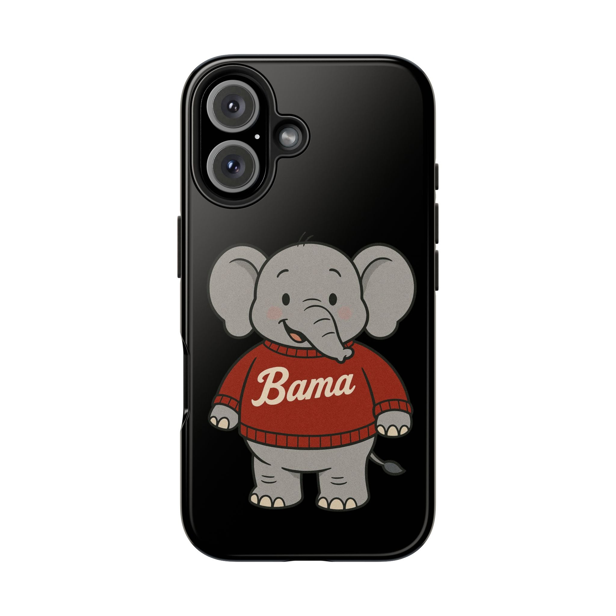 Alabama Elephant Tough Phone Case | Perfect for Alabama Fans | Gift for College Students | College Merchandise | Bama Unique Phone Cover