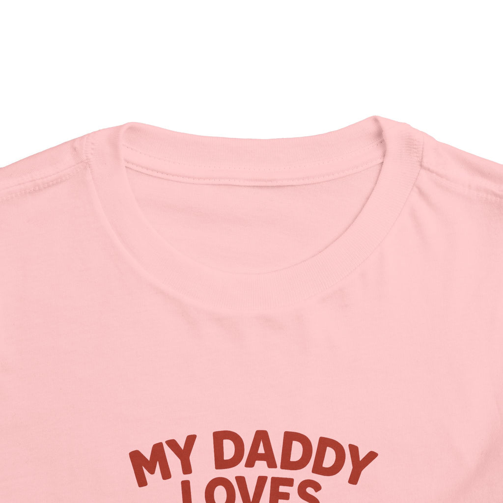 My Daddy Loves Bama Toddler Tee (2T-5T) |  Alabama Cute Kids' T-Shirt l Baby Shower Gift | Alabama Fan Apparel |Toddler Clothing