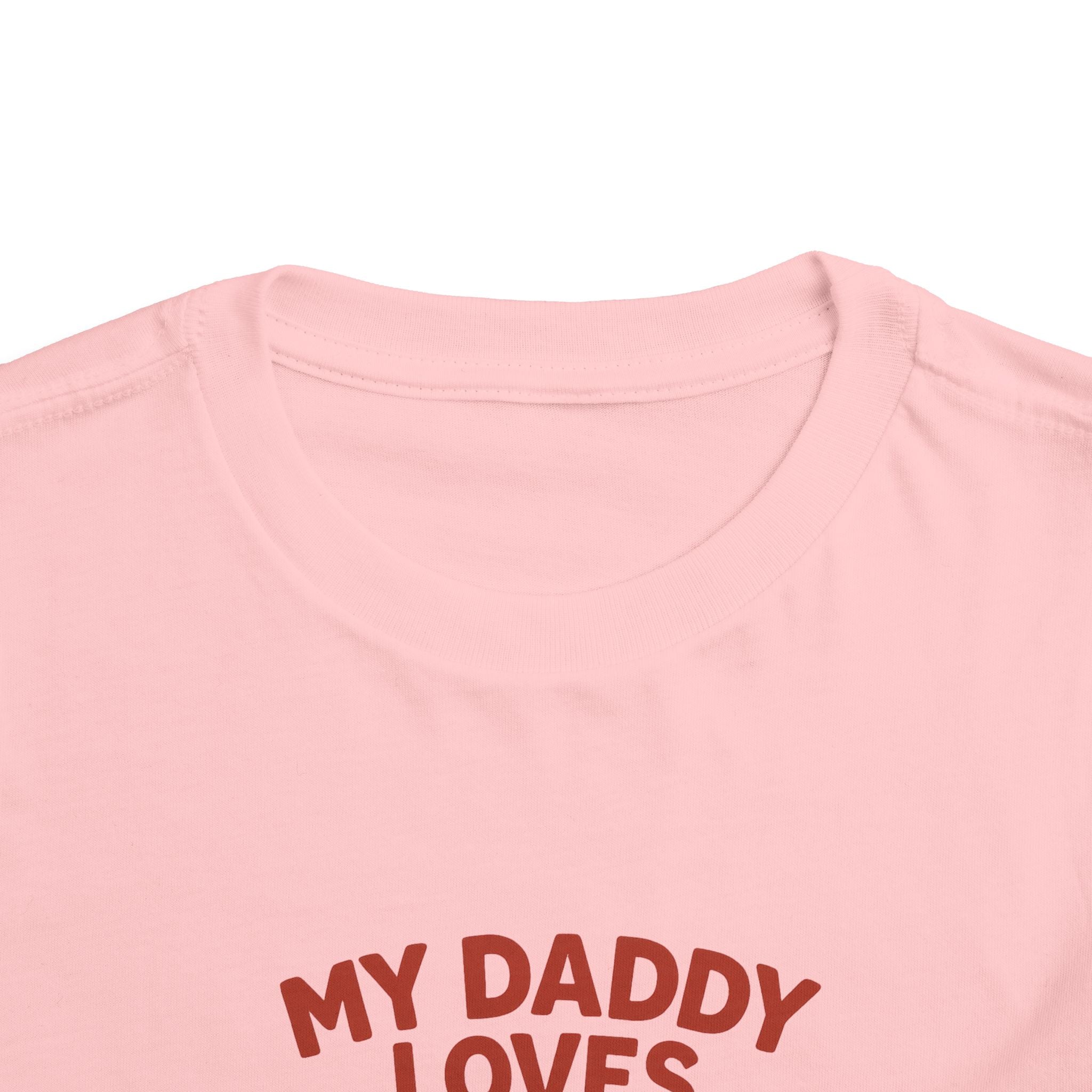 My Daddy Loves Bama Toddler Tee (2T-5T) |  Alabama Cute Kids' T-Shirt l Baby Shower Gift | Alabama Fan Apparel |Toddler Clothing