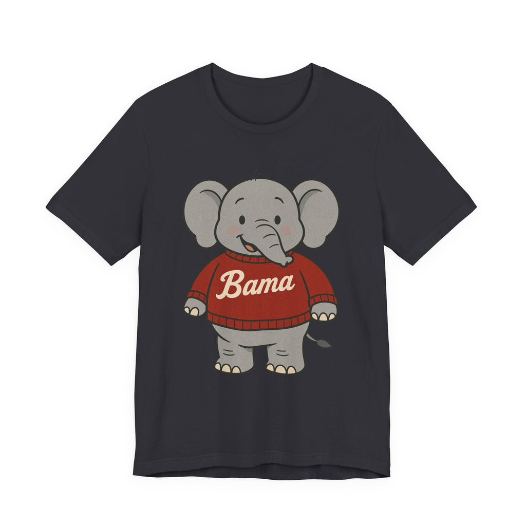 Alabama Football Elephant T-Shirt | Cute Bama Shirt | College Football Lover Gift | Casual Everyday Wear | Graphic Tee for Kids & Adults