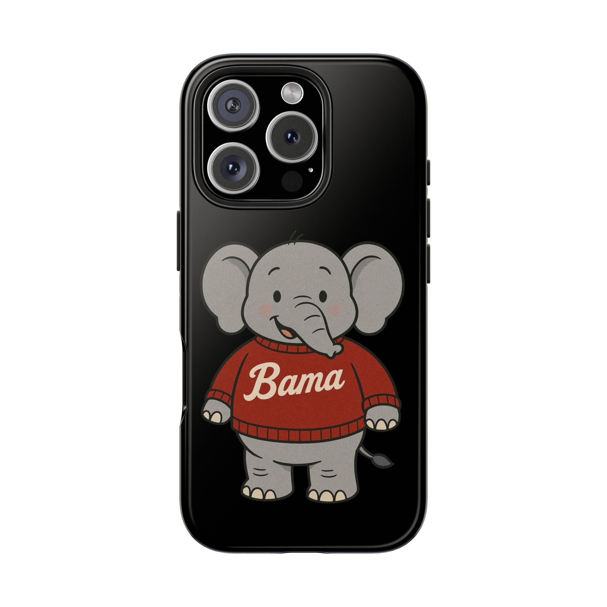 Alabama Elephant Tough Phone Case | Perfect for Alabama Fans | Gift for College Students | College Merchandise | Bama Unique Phone Cover