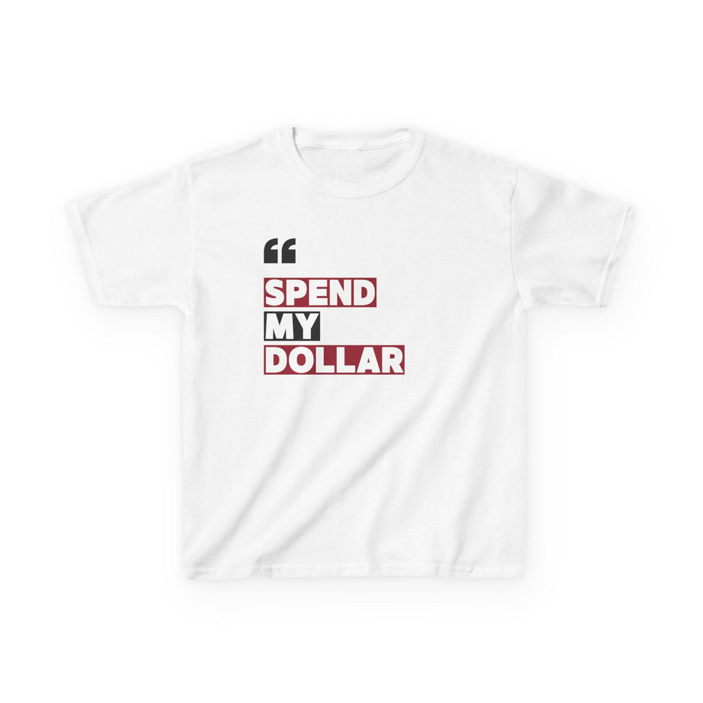 Spend My Dollar Alabama Football Youth Graphic Tee (XS-XL) | Unisex Kids T-Shirt | Tuscaloosa Tee Shirt Birthday Gifts