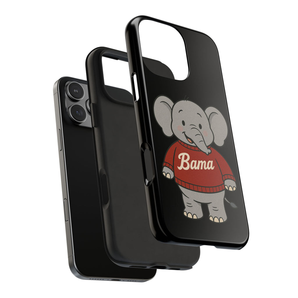 Alabama Elephant Tough Phone Case | Perfect for Alabama Fans | Gift for College Students | College Merchandise | Bama Unique Phone Cover