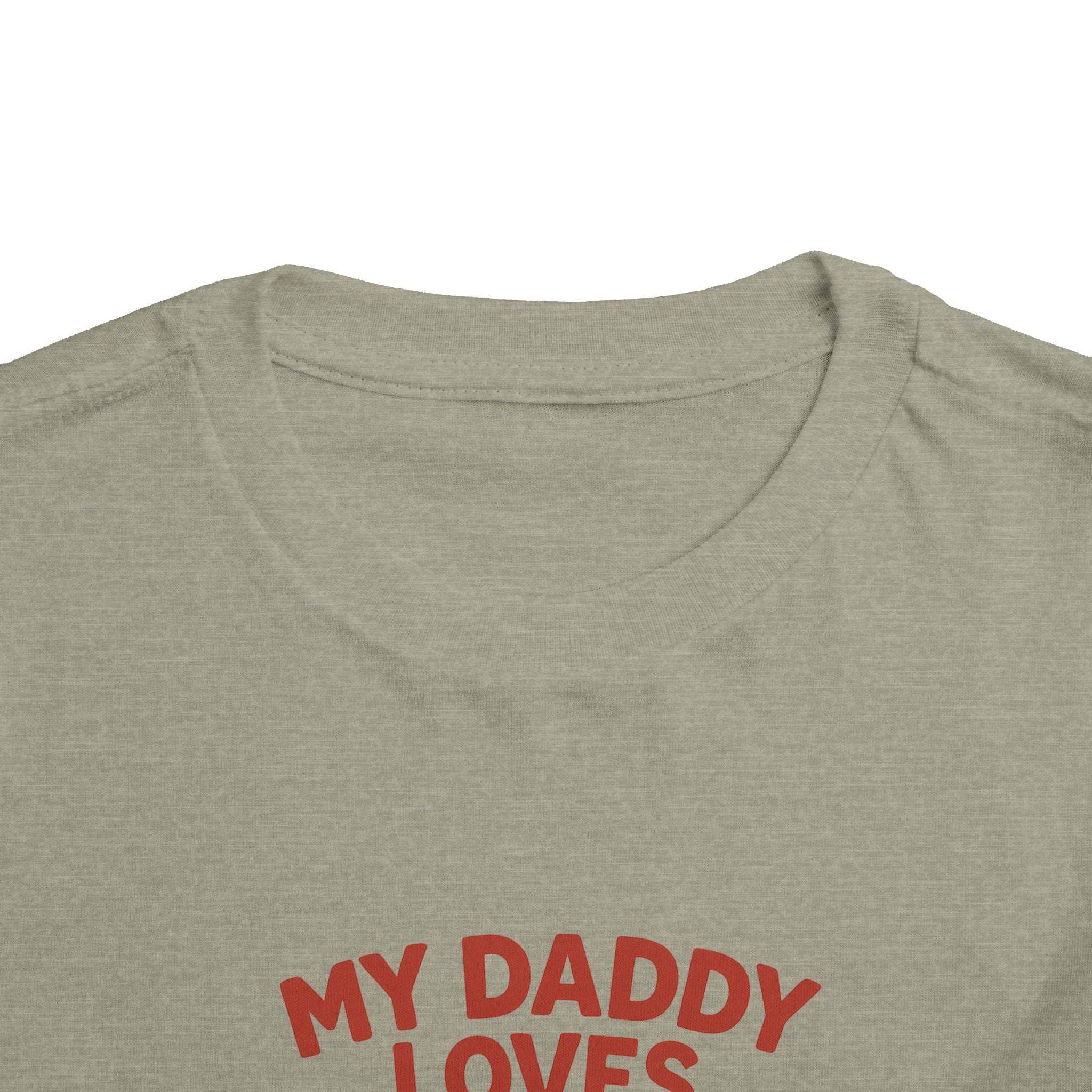 My Daddy Loves Bama Toddler Tee (2T-5T) |  Alabama Cute Kids' T-Shirt l Baby Shower Gift | Alabama Fan Apparel |Toddler Clothing