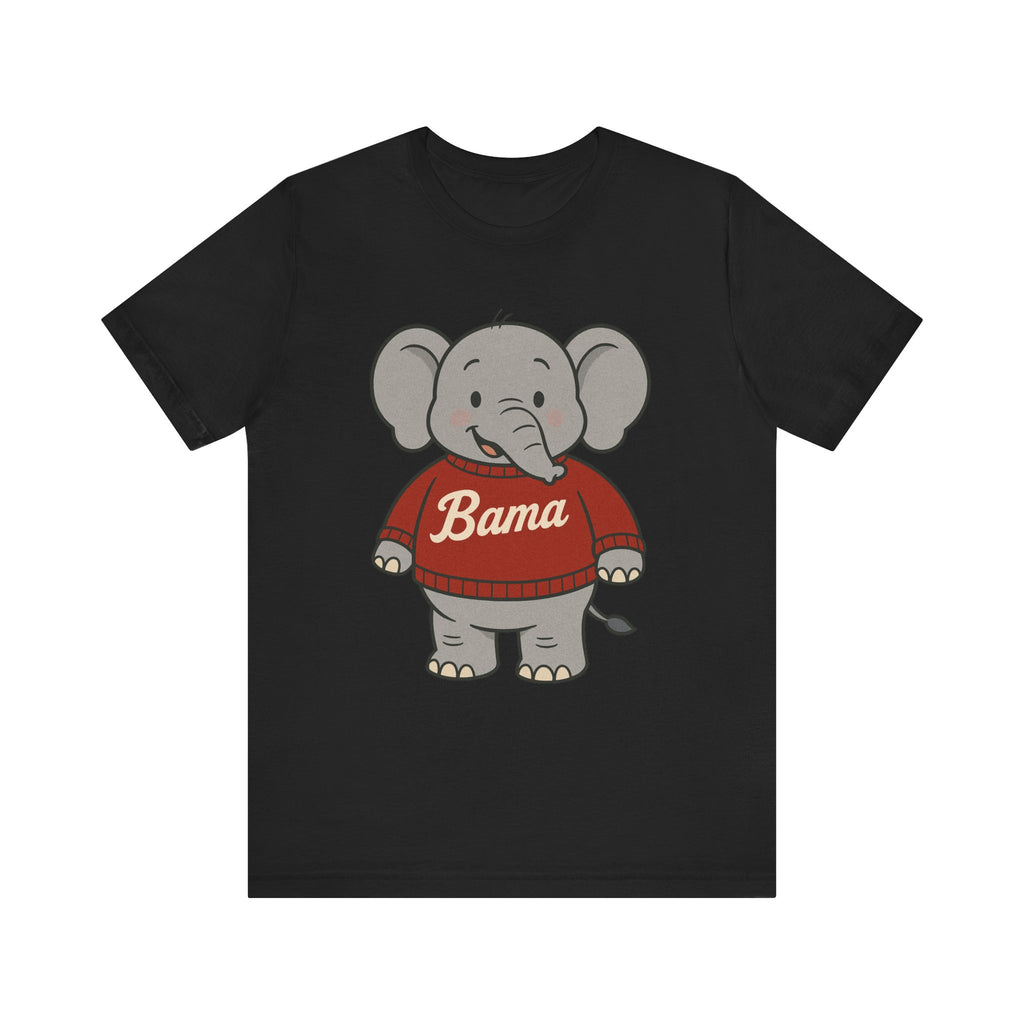 Alabama Football Elephant T-Shirt | Cute Bama Shirt | College Football Lover Gift | Casual Everyday Wear | Graphic Tee for Kids & Adults