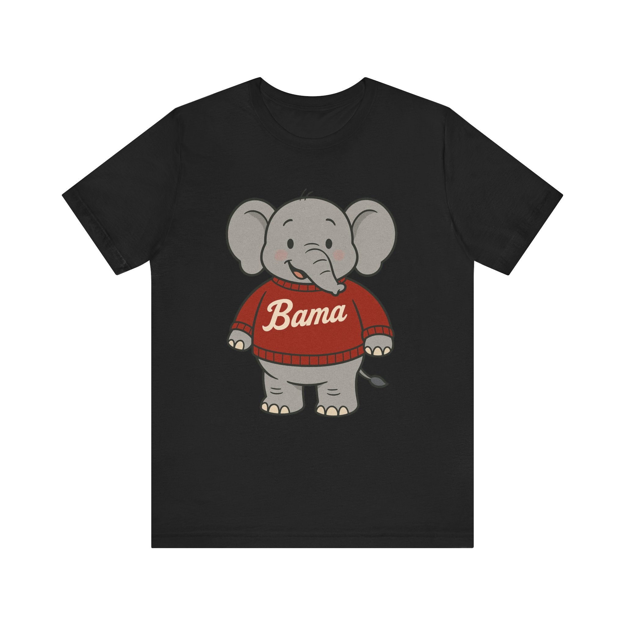 Alabama Football Elephant T-Shirt | Cute Bama Shirt | College Football Lover Gift | Casual Everyday Wear | Graphic Tee for Kids & Adults
