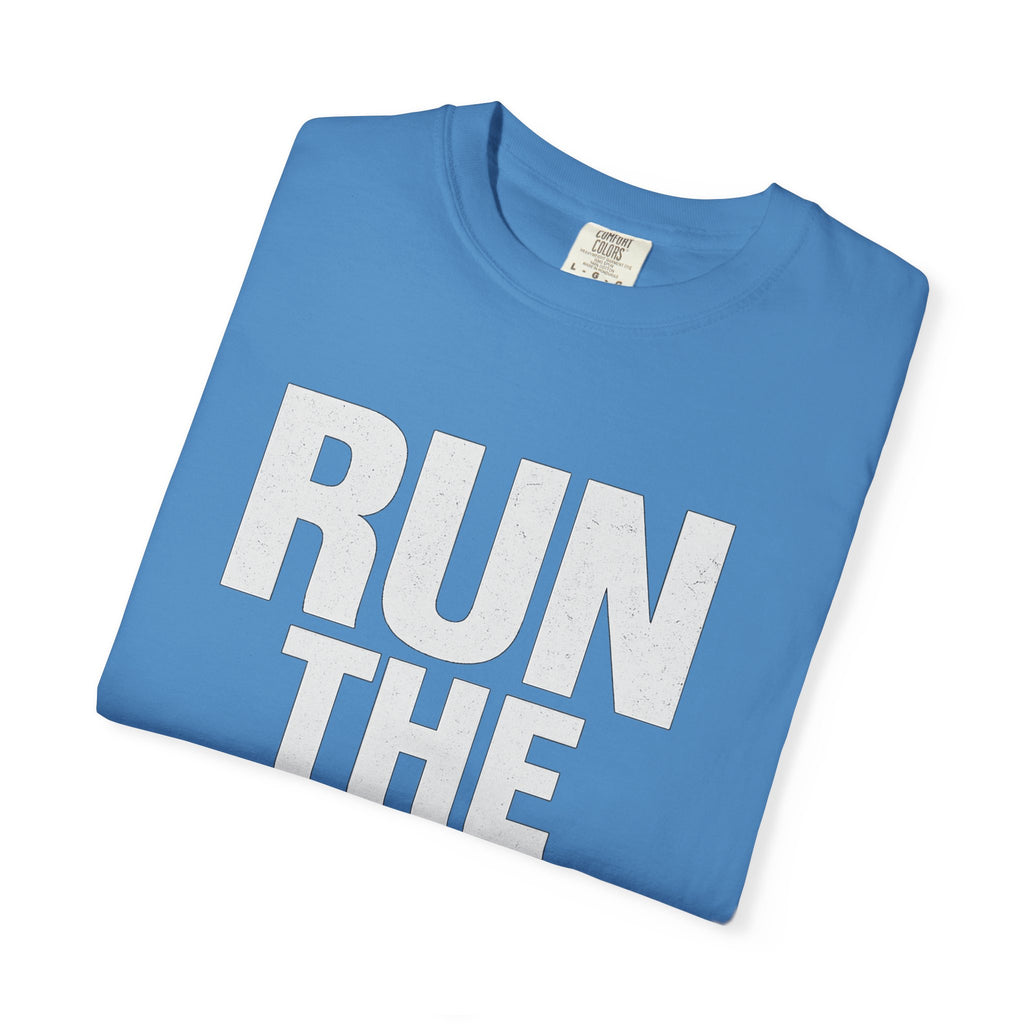 Run the Damn Ball Shirt | Funny Football Game Day T-Shirt | Offensive Line Coach Gift | Tailgate Apparel Comfort Colors
