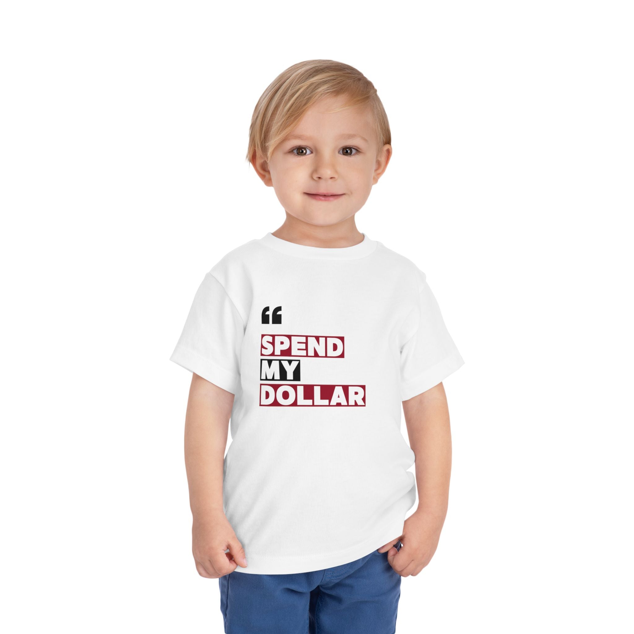 Alabama Toddler Spend My Dollar Short Sleeve Tee (2T-5T) |  Tuscaloosa T-Shirt  | Cute Gift for Kids