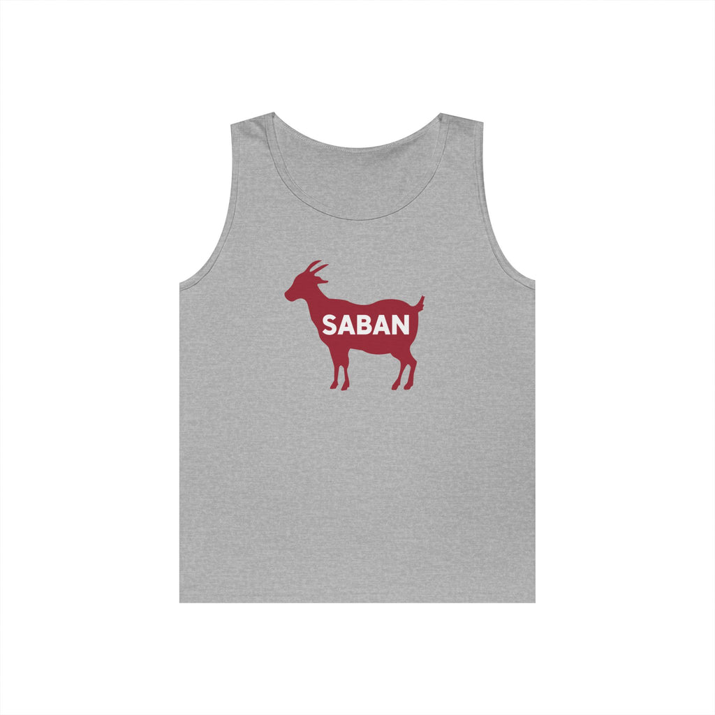 Saban Goat Unisex Cotton Tank Top | Casual Alabama Football Wear | Gifts for Bama Lovers