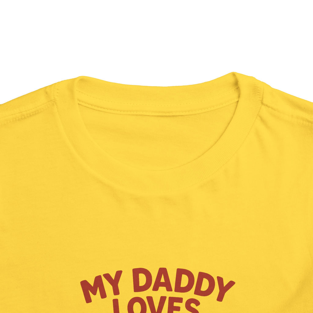 My Daddy Loves Bama Toddler Tee (2T-5T) |  Alabama Cute Kids' T-Shirt l Baby Shower Gift | Alabama Fan Apparel |Toddler Clothing