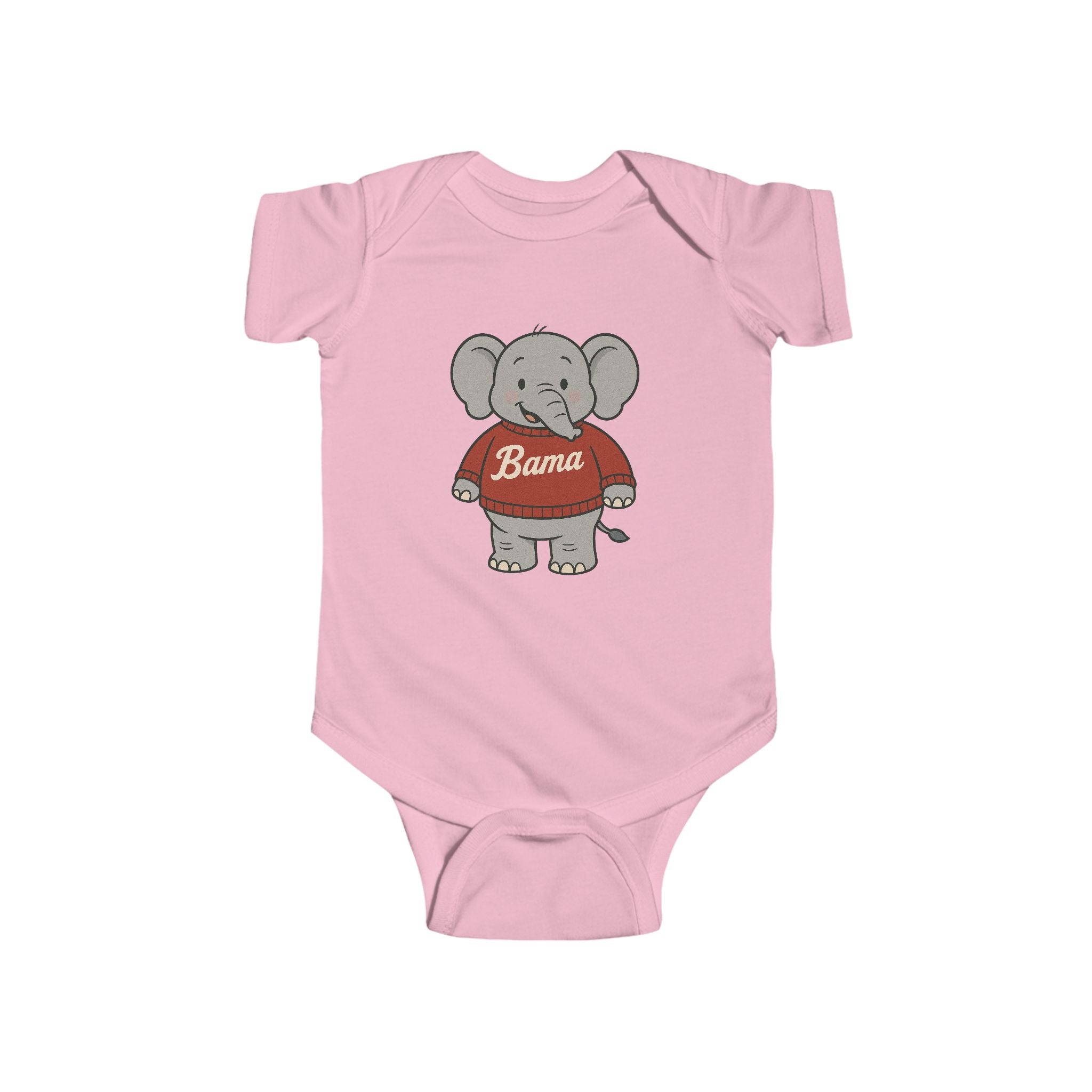 Alabama Football Baby Onesie (NB-24M) | Alabama Elephant Bama Design | Infant Clothing | Newborn Gift | Baby Shower Present