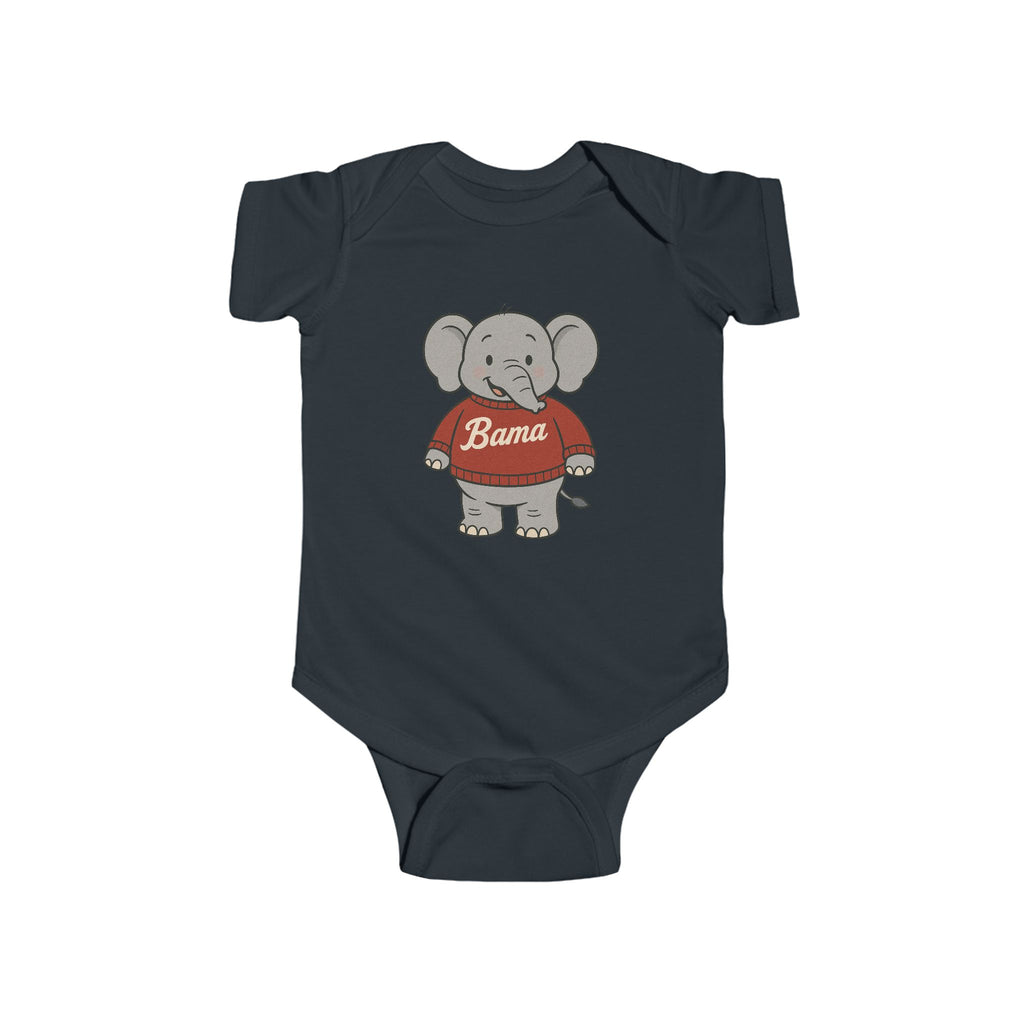 Alabama Football Baby Onesie (NB-24M) | Alabama Elephant Bama Design | Infant Clothing | Newborn Gift | Baby Shower Present