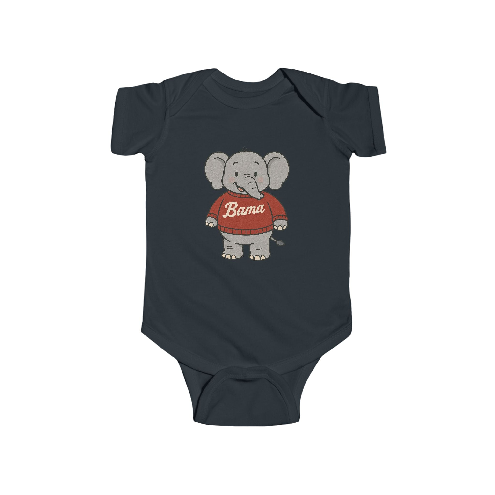 Alabama Football Baby Onesie (NB-24M) | Alabama Elephant Bama Design | Infant Clothing | Newborn Gift | Baby Shower Present
