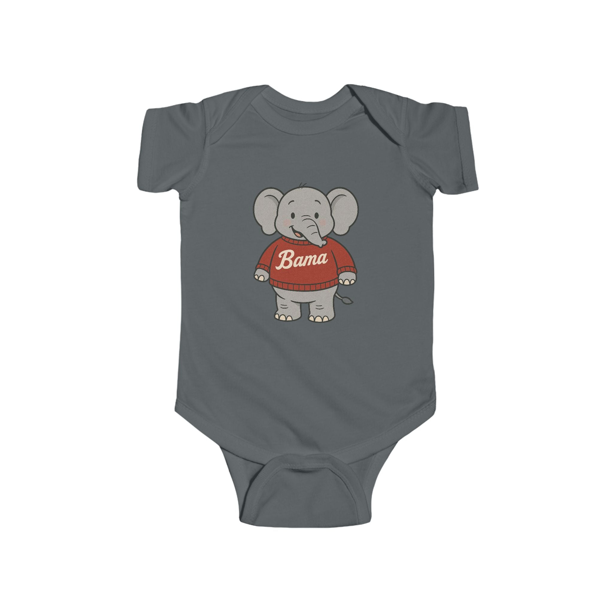 Alabama Football Baby Onesie (NB-24M) | Alabama Elephant Bama Design | Infant Clothing | Newborn Gift | Baby Shower Present