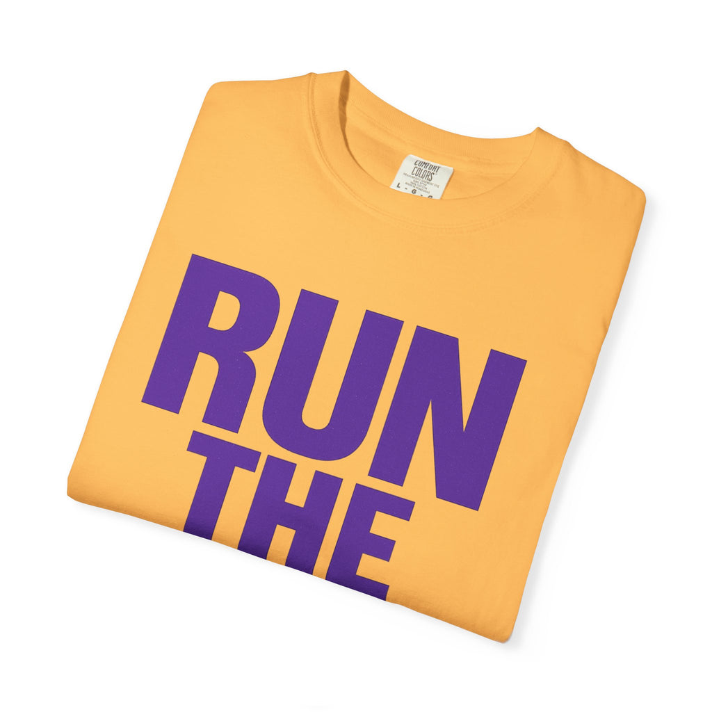 Run the Damn Ball Shirt | Funny Football Game Day T-Shirt | Offensive Line Coach Gift | Tailgate Apparel Comfort Colors