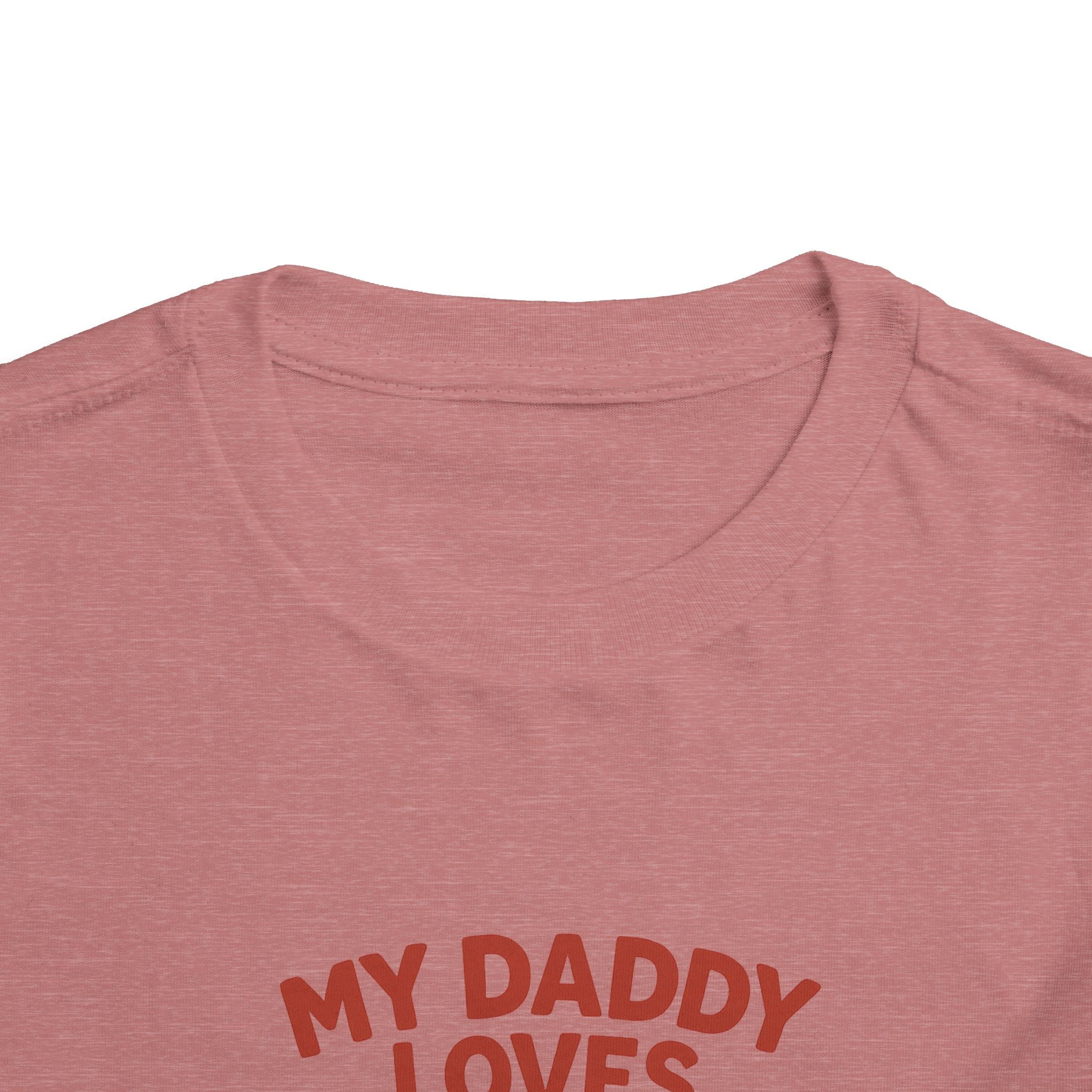 My Daddy Loves Bama Toddler Tee (2T-5T) |  Alabama Cute Kids' T-Shirt l Baby Shower Gift | Alabama Fan Apparel |Toddler Clothing