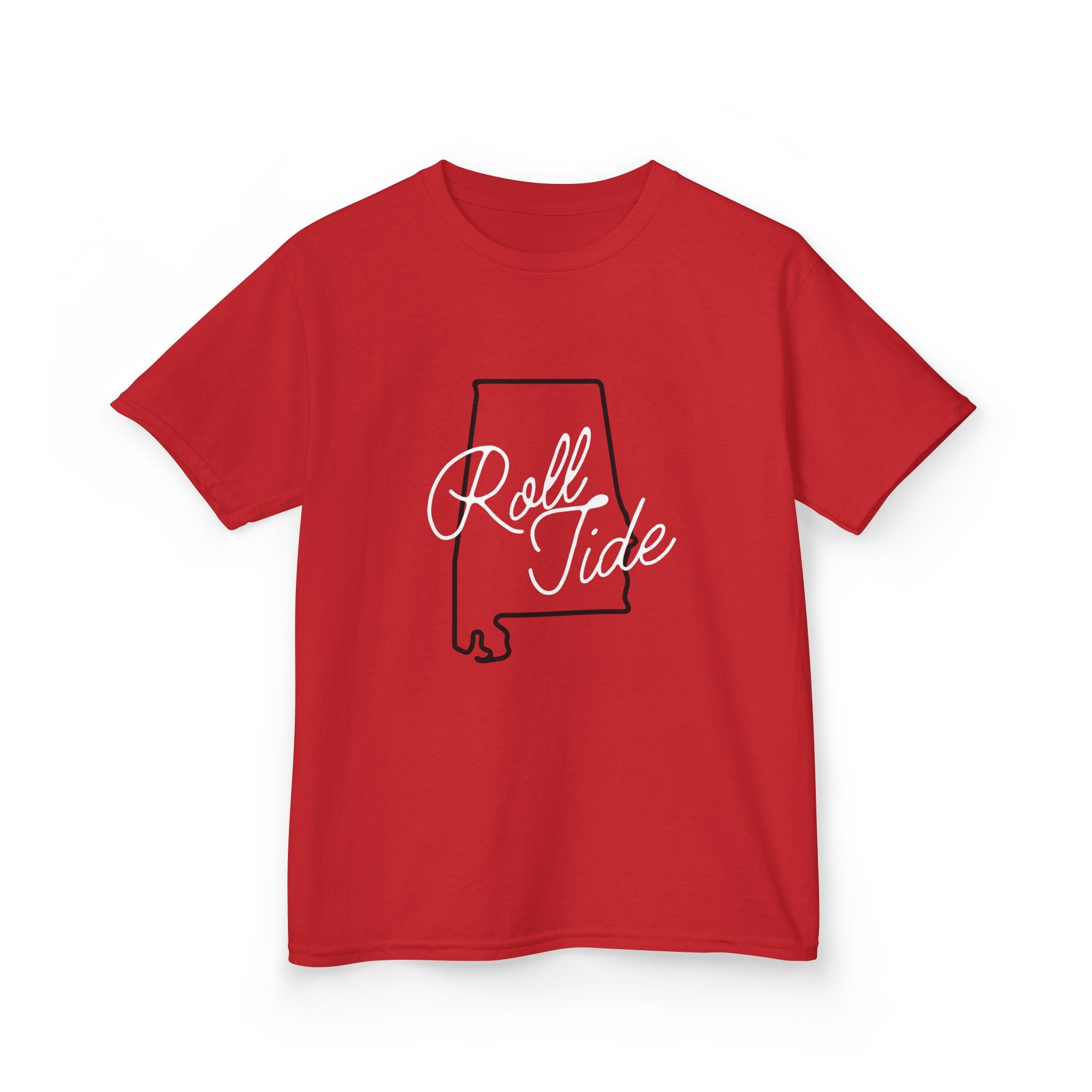 Alabama Outline Kids Tee (XS-XL) | Tide Shirt for Children | Bama Football Kids T-Shirt